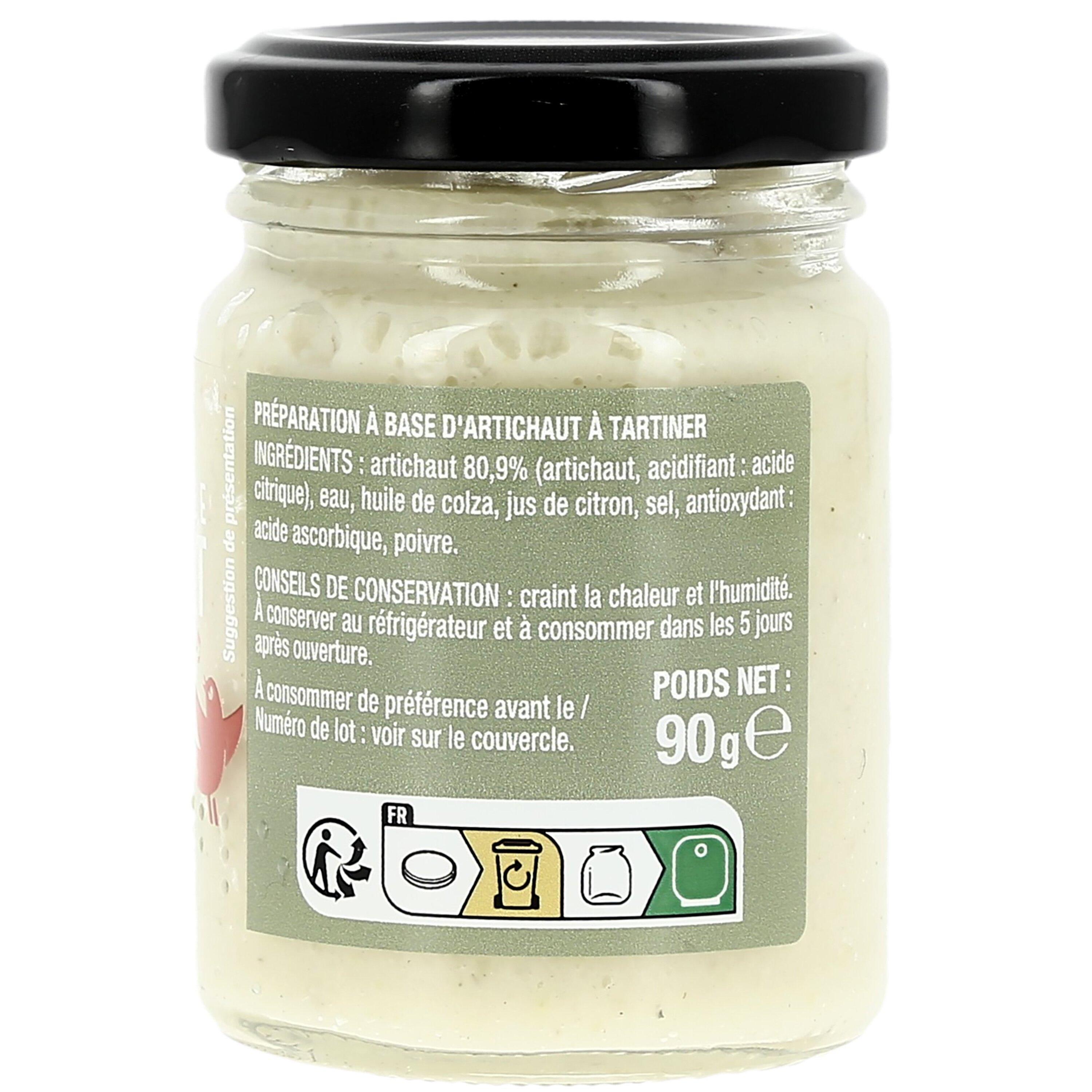 Voir la diapositive 3 : AUCHAN Tartinable artichauts 90g