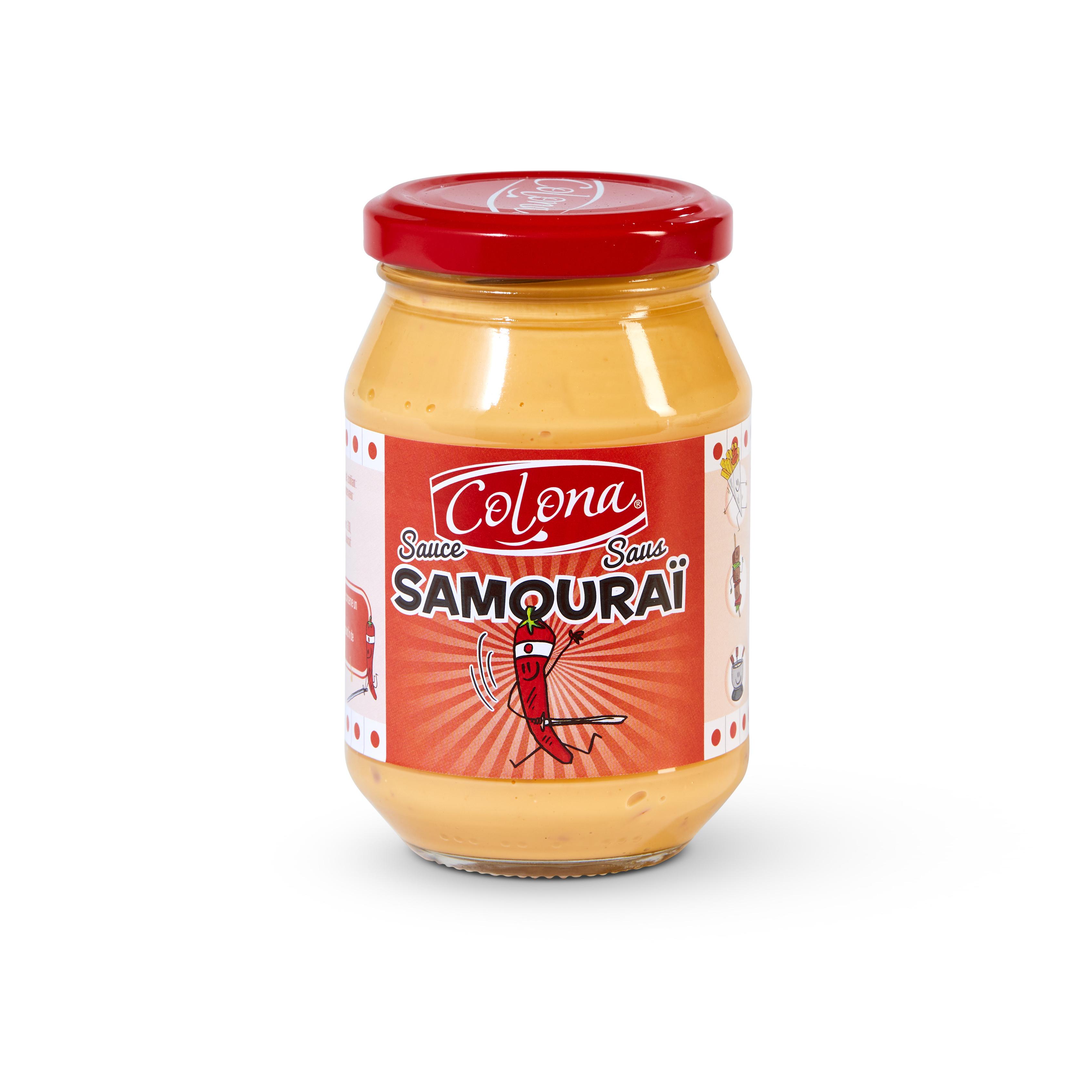 COLONA Sauce samouraï relevée aux piments pour kebab et frites 235g