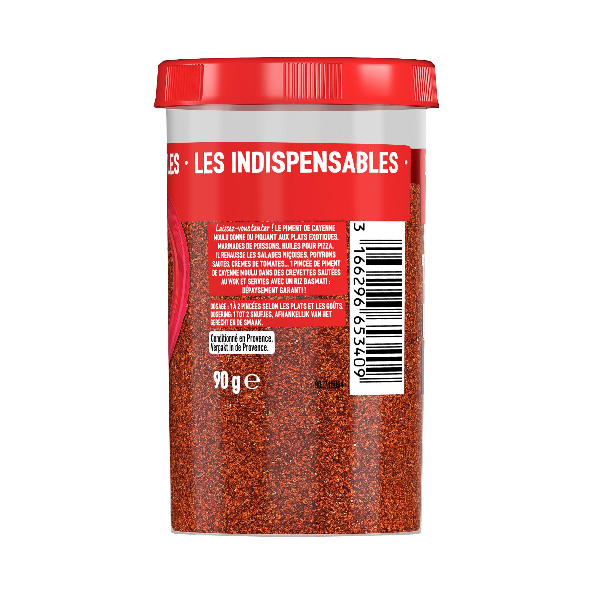 Voir la diapositive 2 : DUCROS Piment de cayenne moulu extra fort 90g