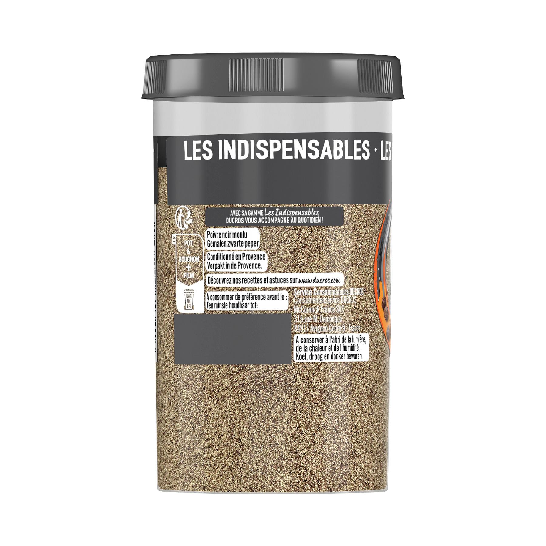 Voir la diapositive 2 : DUCROS Poivre noir moulu medium 95g