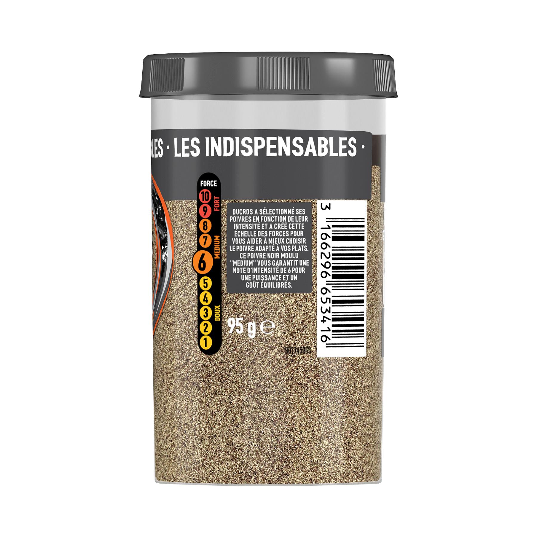 Voir la diapositive 3 : DUCROS Poivre noir moulu medium 95g