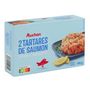 Voir la diapositive 2 : AUCHAN Tartare de saumon citron ciboulette 140g