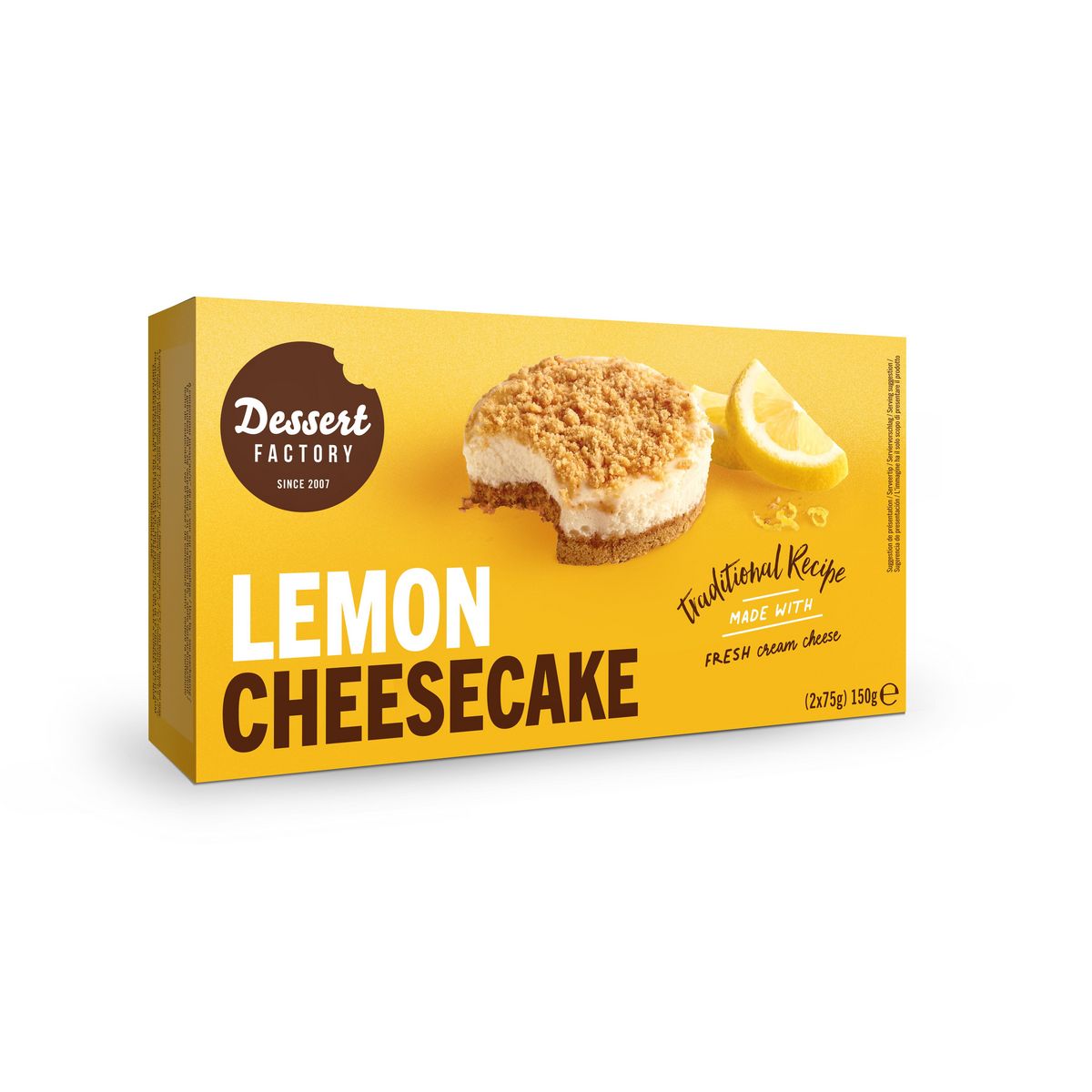 DESSERT FACTORY Cheesecake saveur citron 2x75g