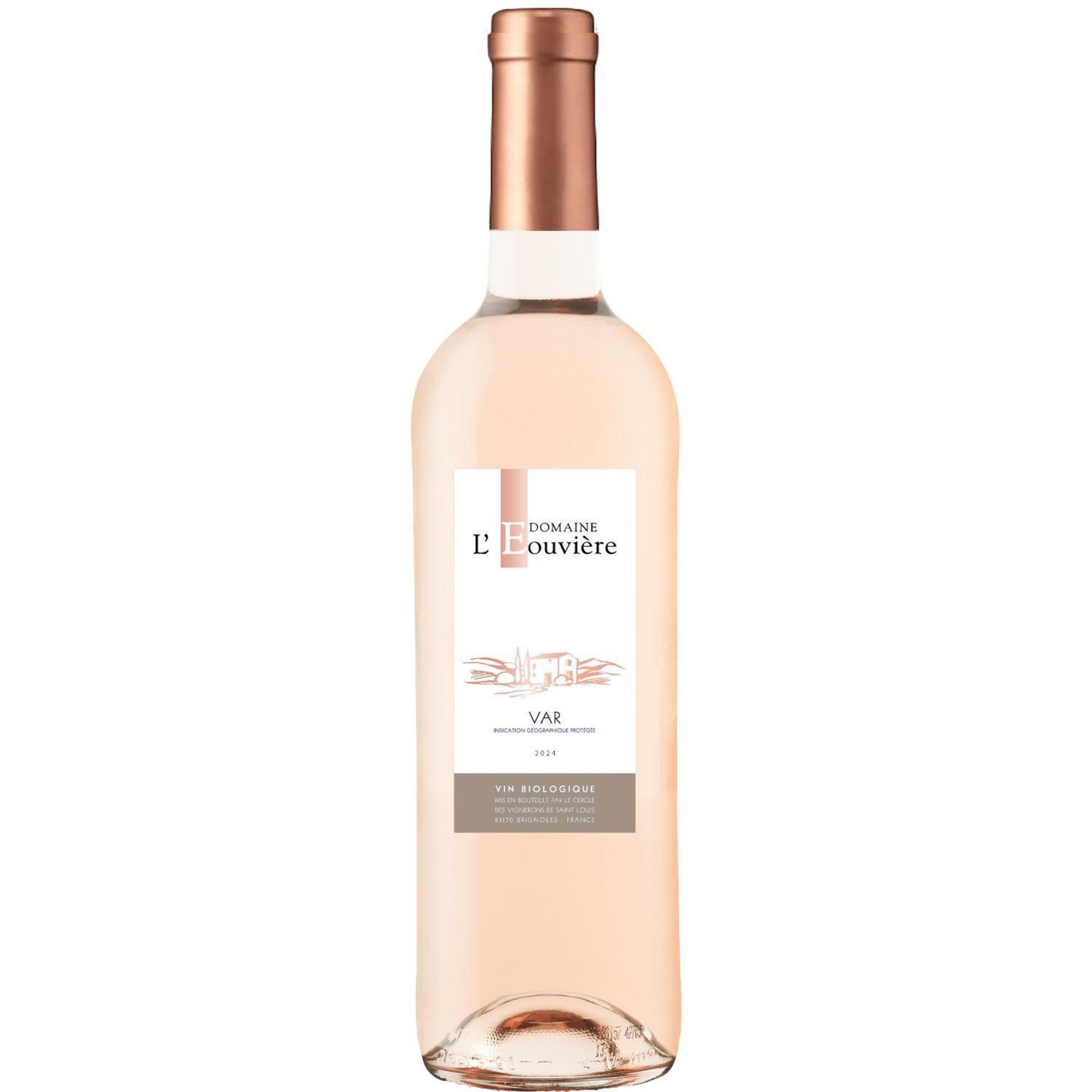 IGP Var Domaine L'eouviere rosé bio 75cl