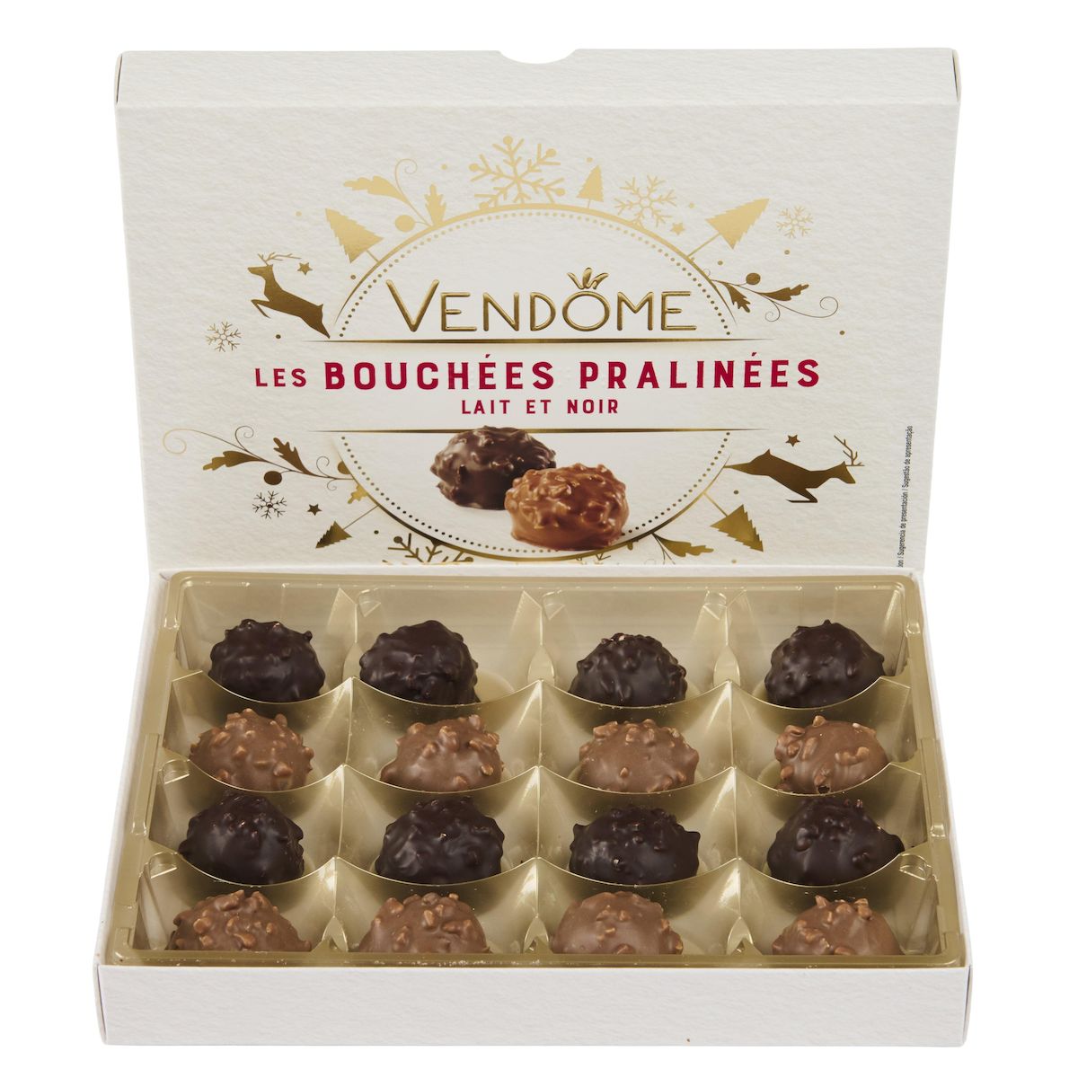 VENDOME Assortiment de rochers enrobés de chocolat au lait 212g