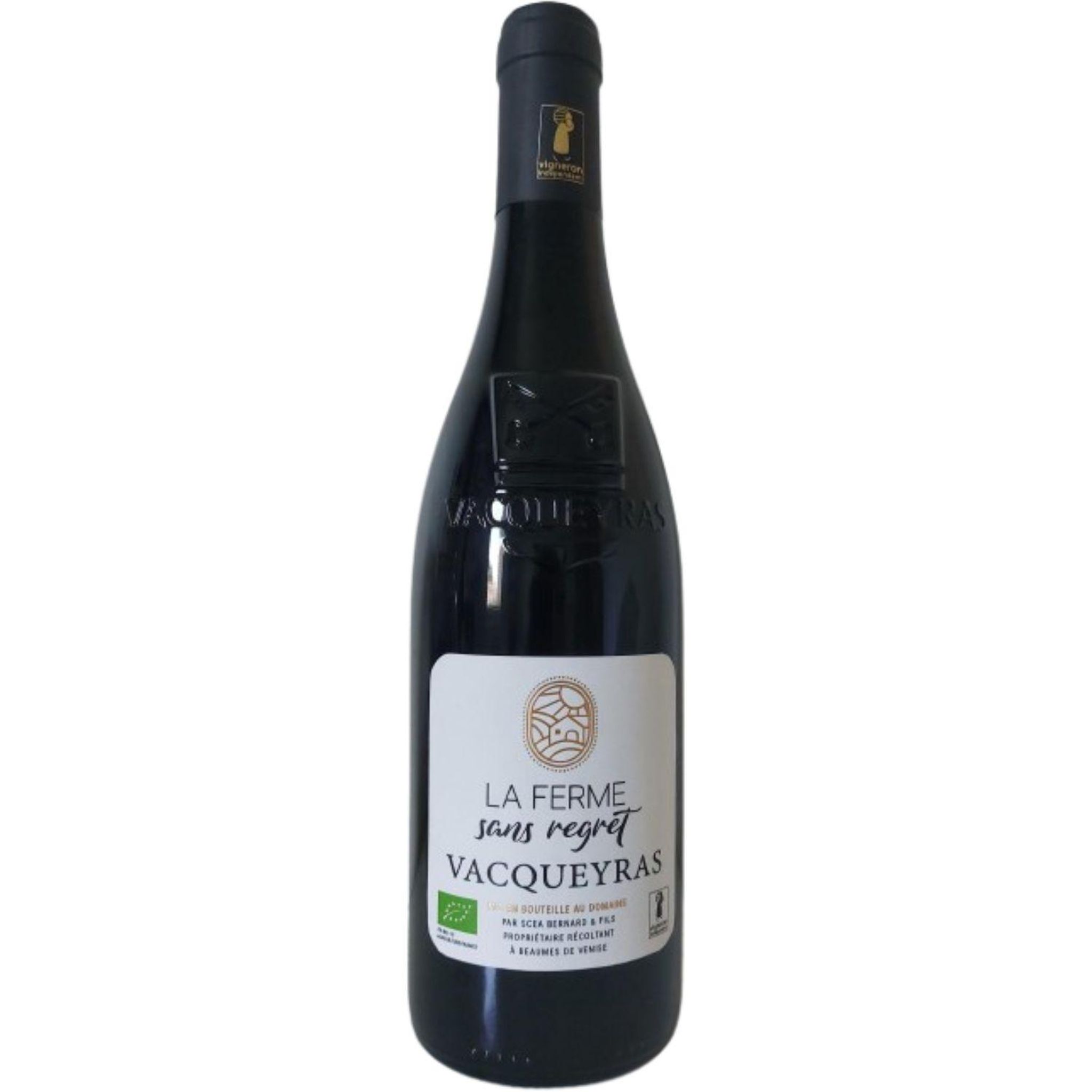 AOP Vacqueyras Bio La Ferme sans regret rouge 75cl
