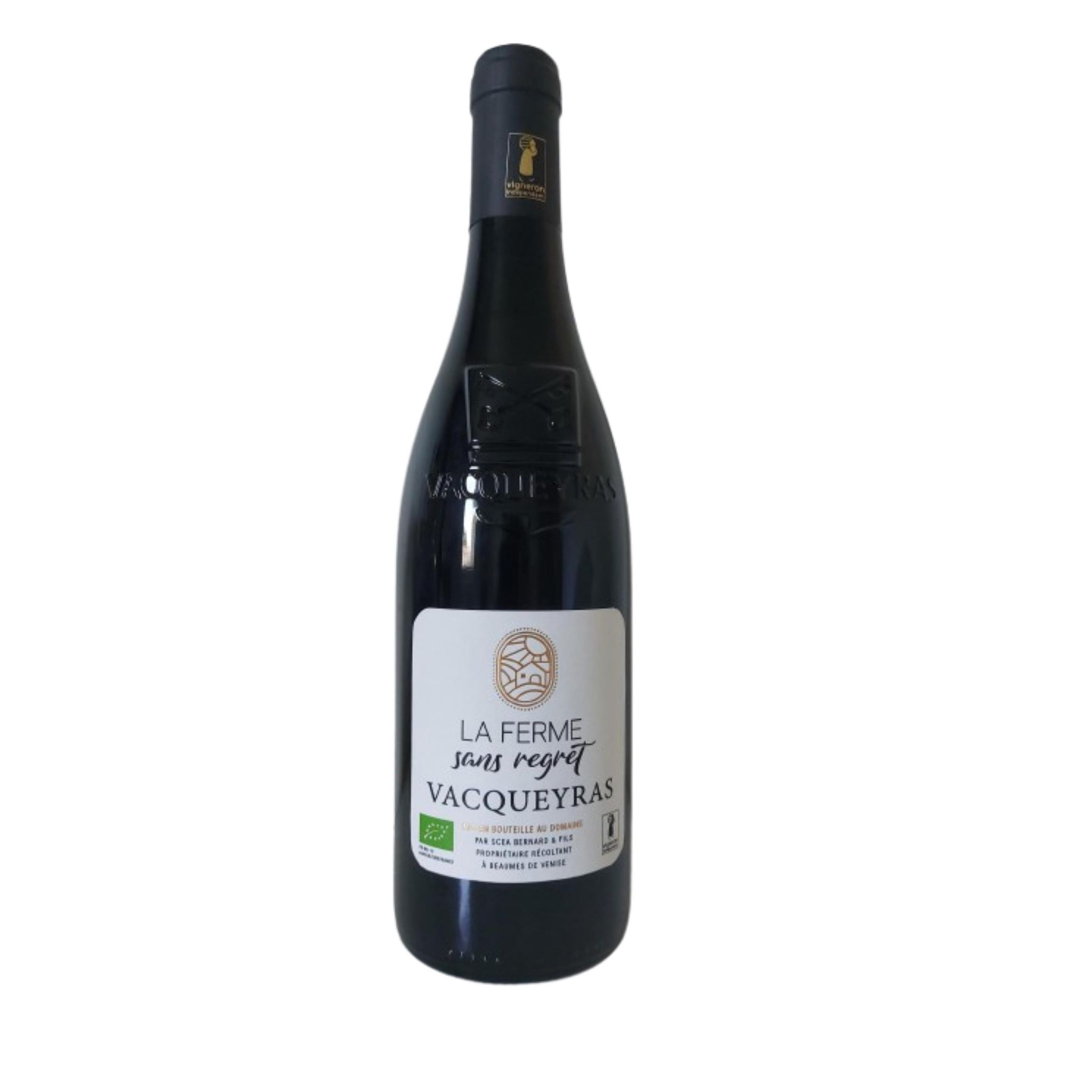 Voir la diapositive 2 : AOP Vacqueyras Bio La Ferme sans regret rouge 75cl