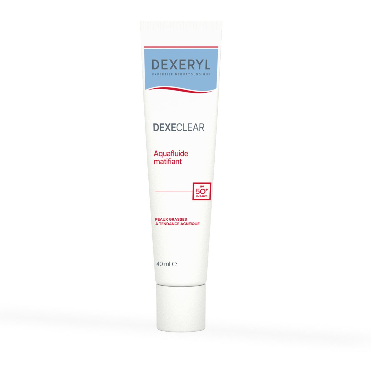 Voir la diapositive 2 : DEXERYL Aquafluide matifiant peaux grasses à tendance acnéique 40ml