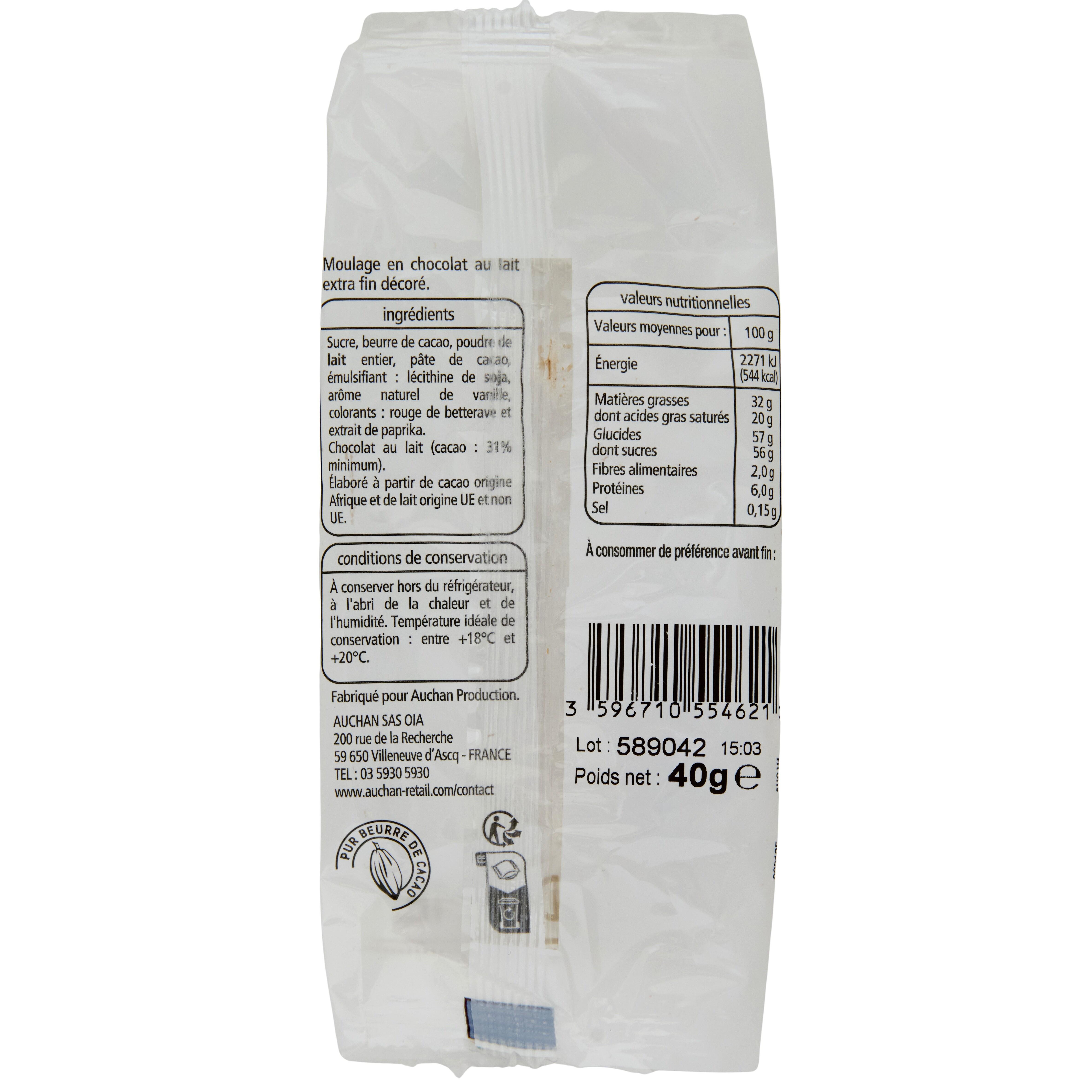 Voir la diapositive 4 : VENDOME Moulage en chocolat au lait en forme d'ourson 40g