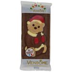 VENDOME Tablette de chocolat au lait décorée ourson de noël 100g