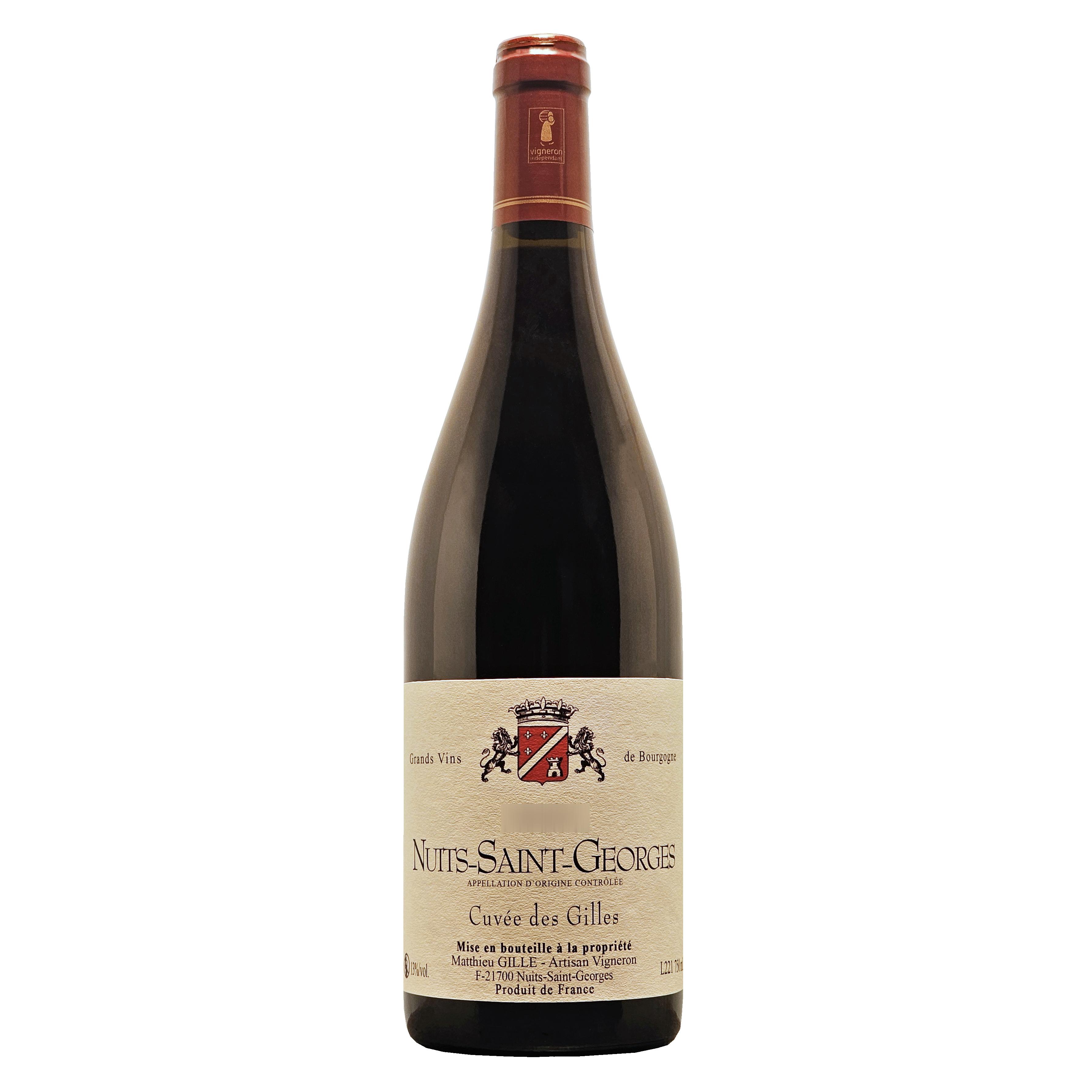 Voir la diapositive 2 : AOP Nuits-Saint-Georges rouge Matthieu Gille cuvée des Gilles 75cl