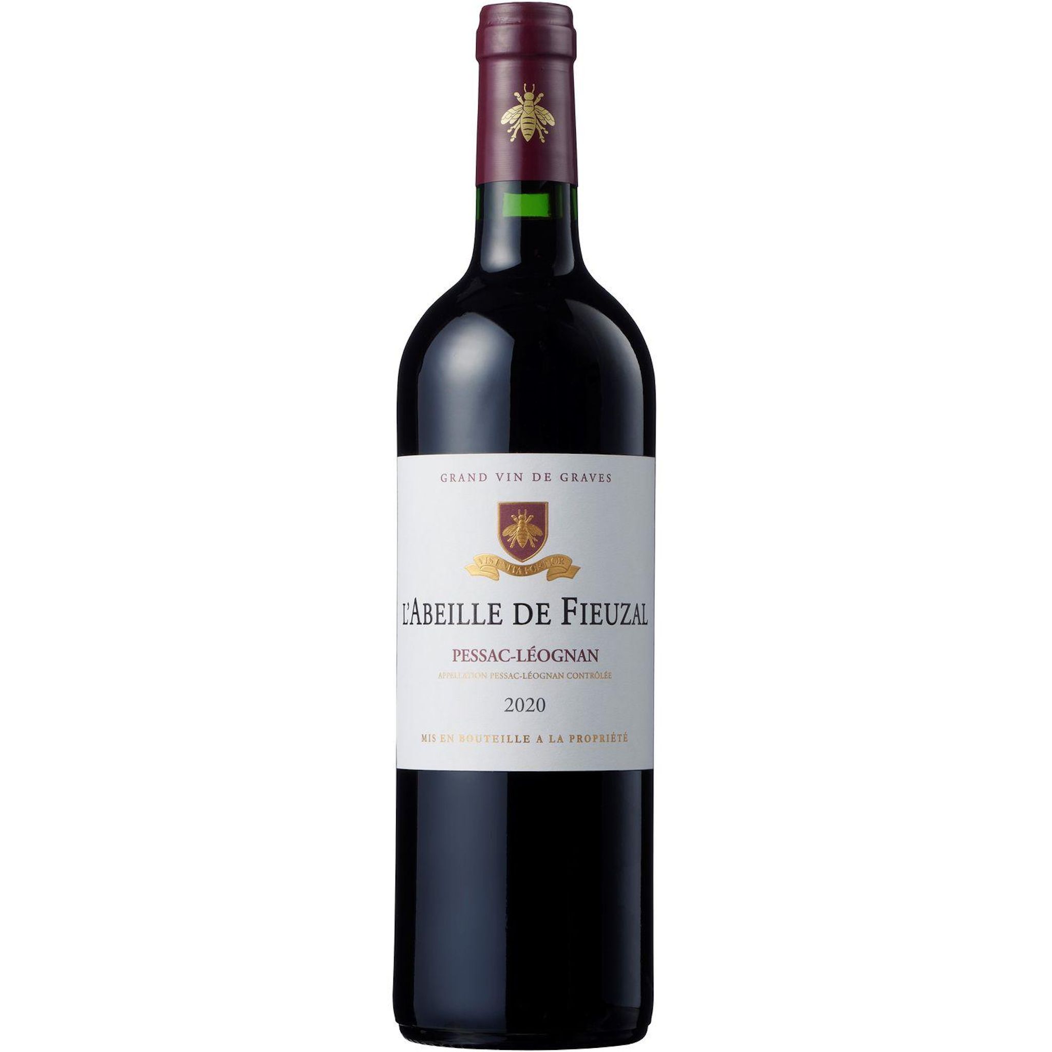 Vin l'abeille de fieuzal rouge 2020 75cl