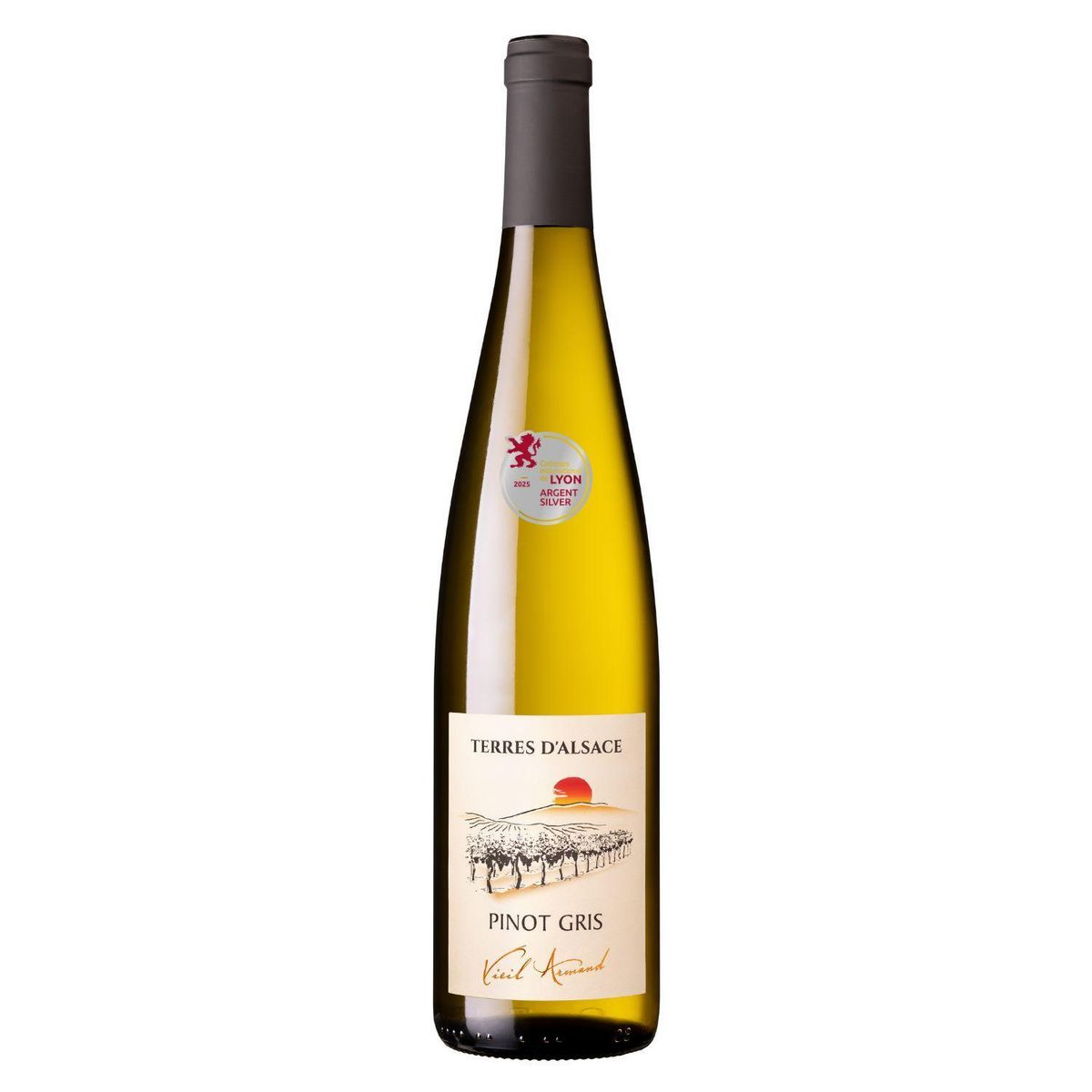 AOC Alsace Pinot gris Terres d'Alsace demi sec blanc 75cl