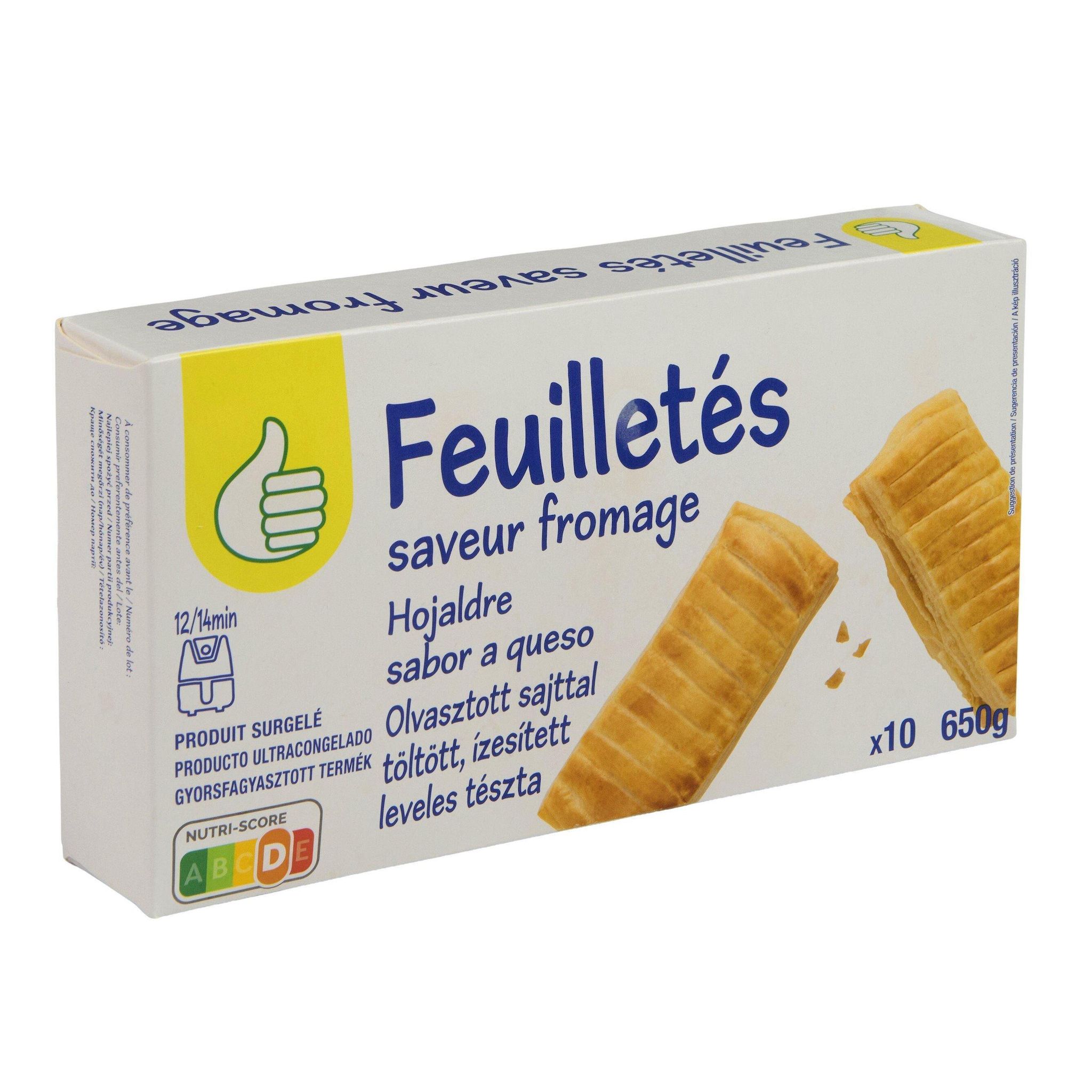 Voir la diapositive 3 : POUCE Feuilletés au fromage 10 pièces 650g