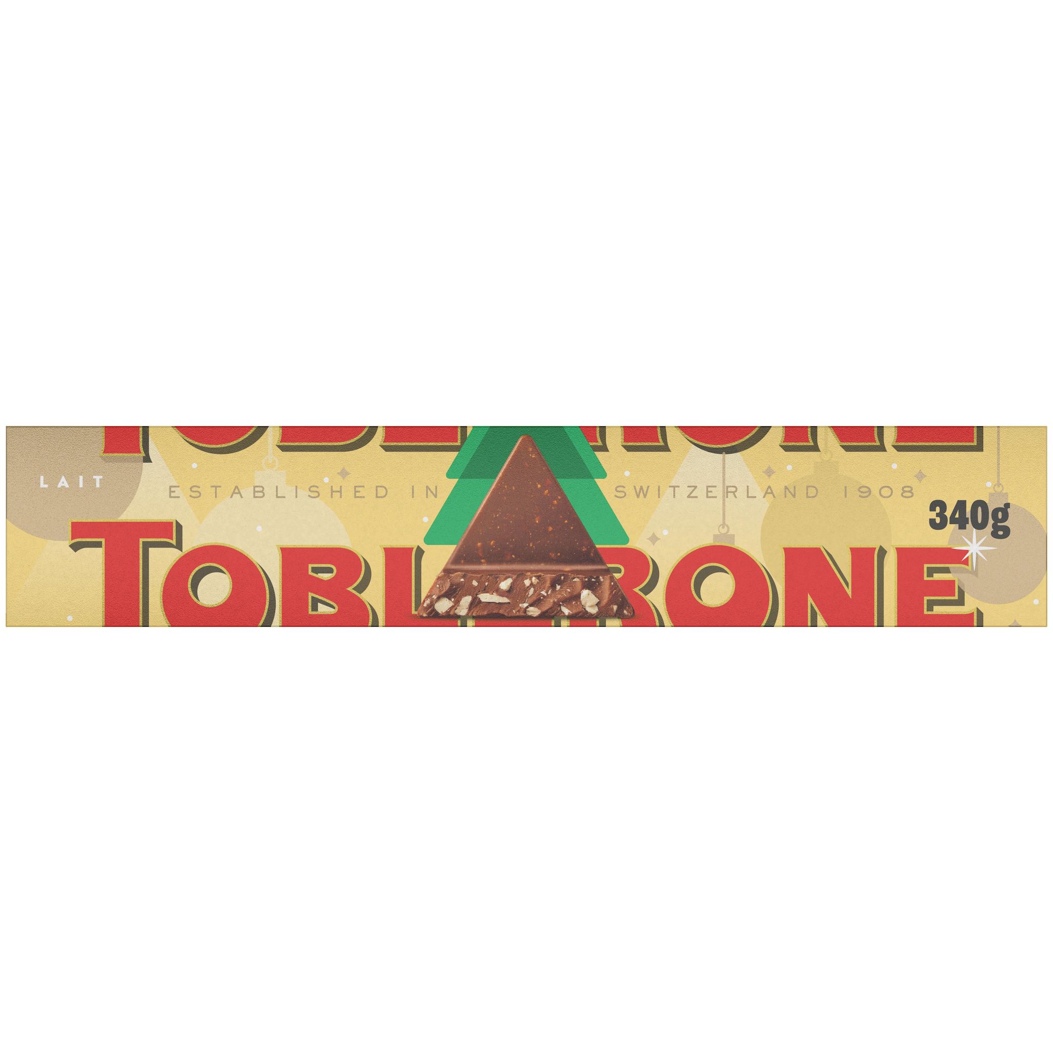 Voir la diapositive 2 : TOBLERONE Barre de chocolat au lait Suisse avec nougat au miel et aux amandes 340g