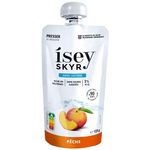 ISEY Skyr gourde sans lactose sans sucres ajoutés à la pêche 125g