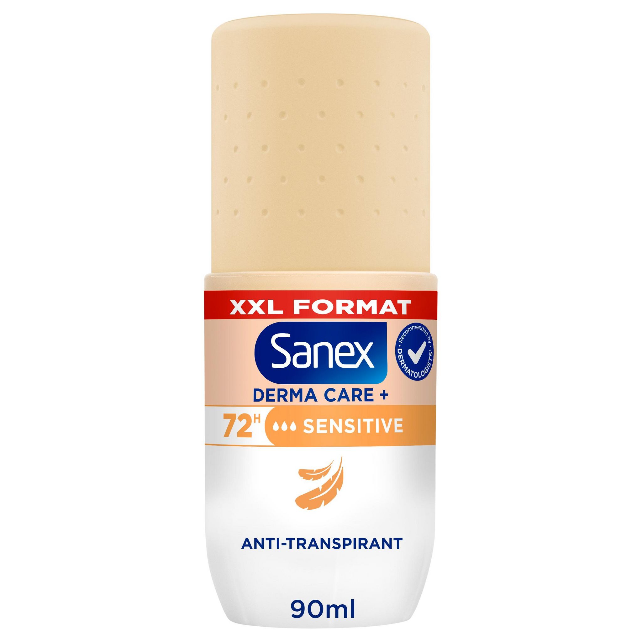 Voir la diapositive 2 : SANEX Derma care déodorant 72h sensitive roll on 90ml
