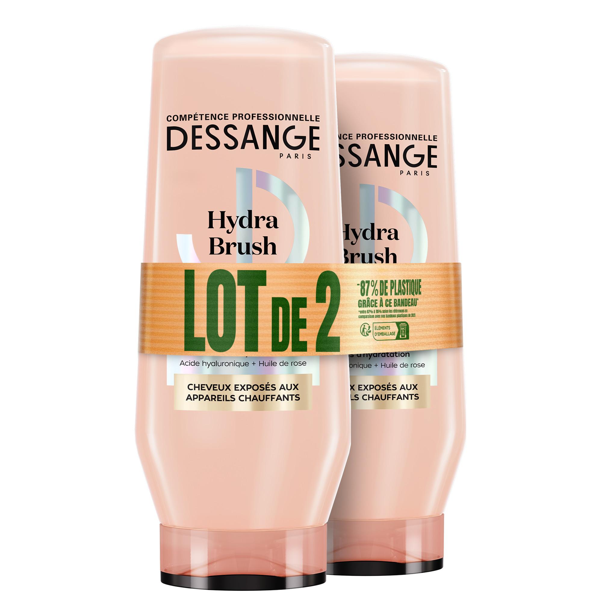DESSANGE Hydra Brush après-shampooing cheveux exposés aux appareils chauffants 2x225ml