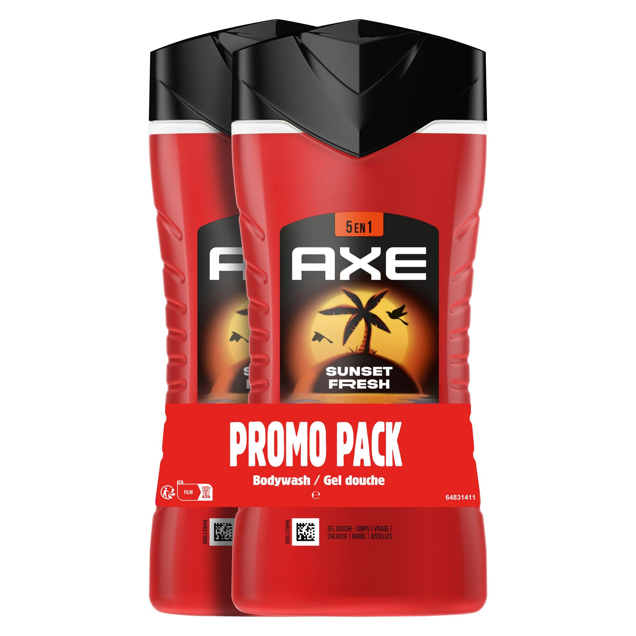 AXE Gel douche sunset fresh 2x250ml