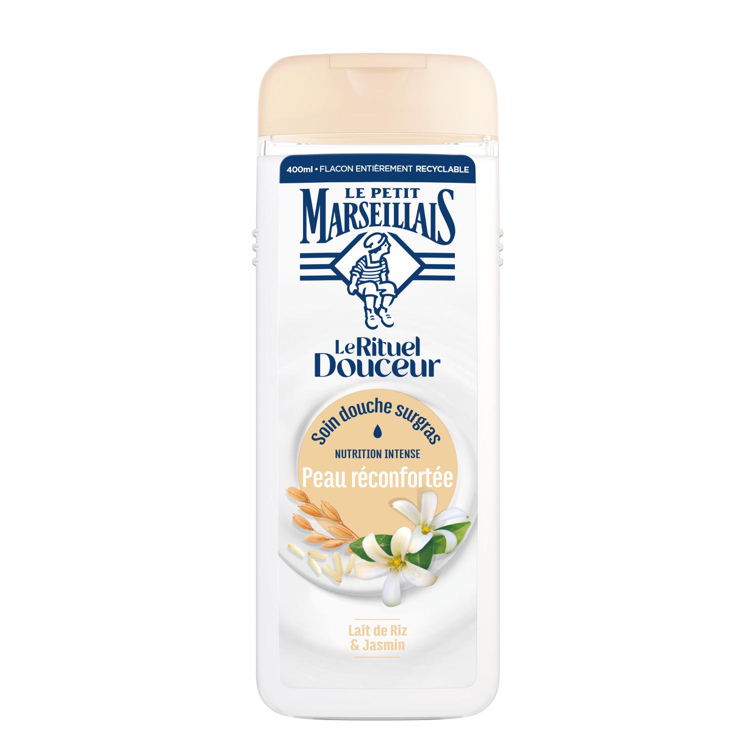 LE PETIT MARSEILLAIS Le rituel douceur soin douche surgras lait de riz et jasmin 400ml