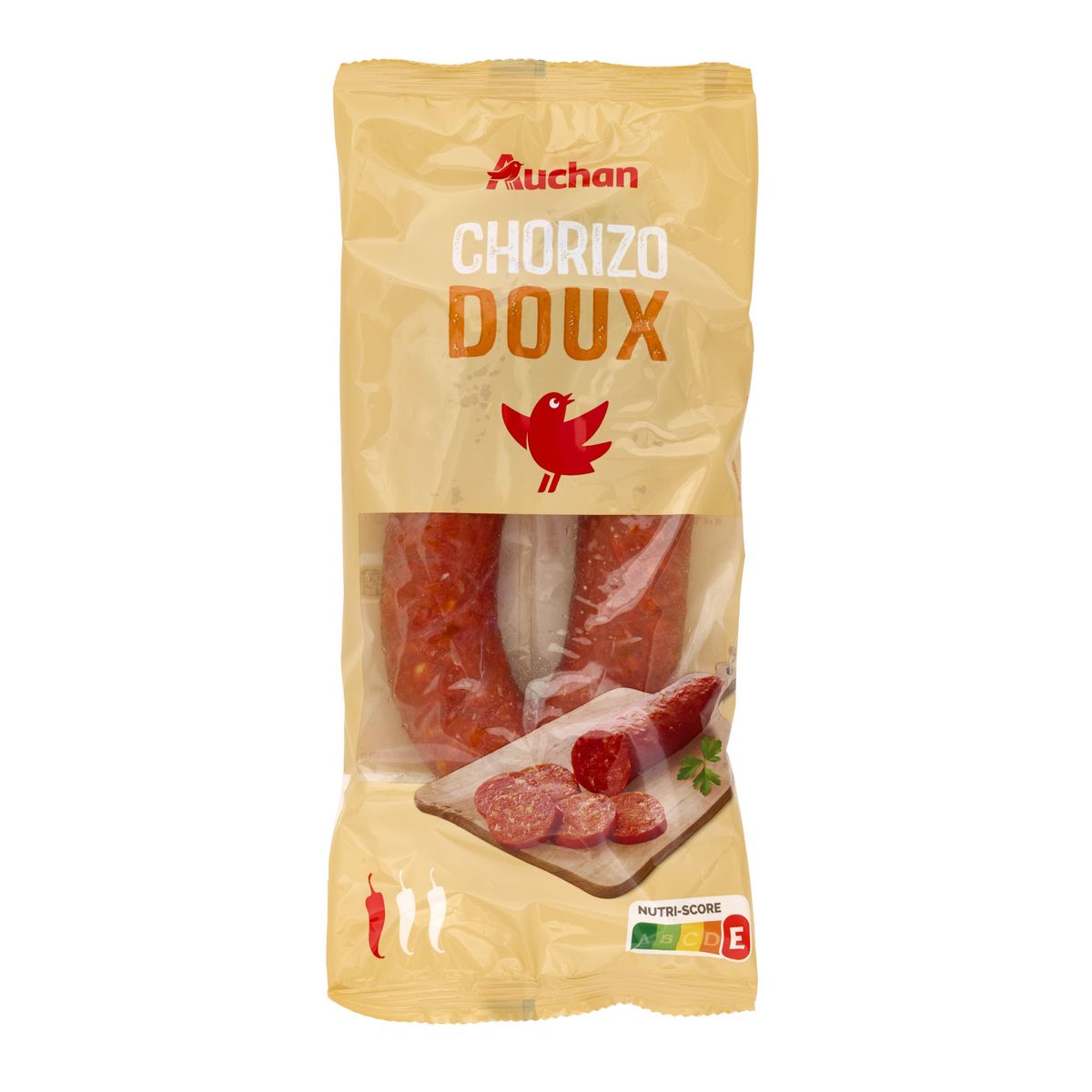 AUCHAN Chorizo doux entier 225g