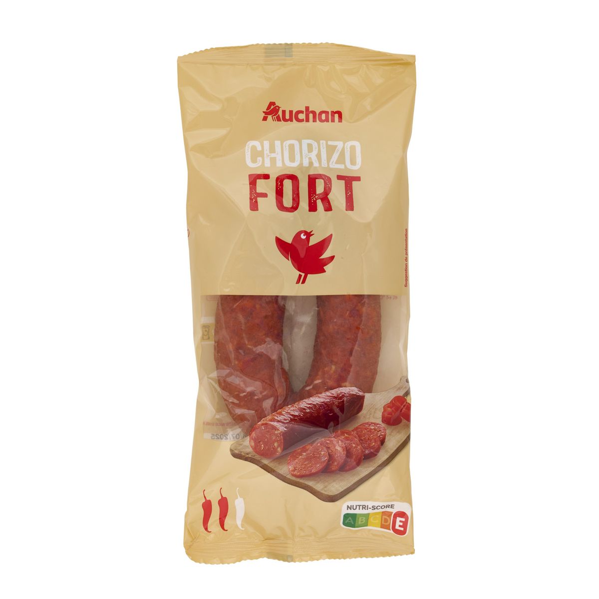 AUCHAN Chorizo fort entier 225g