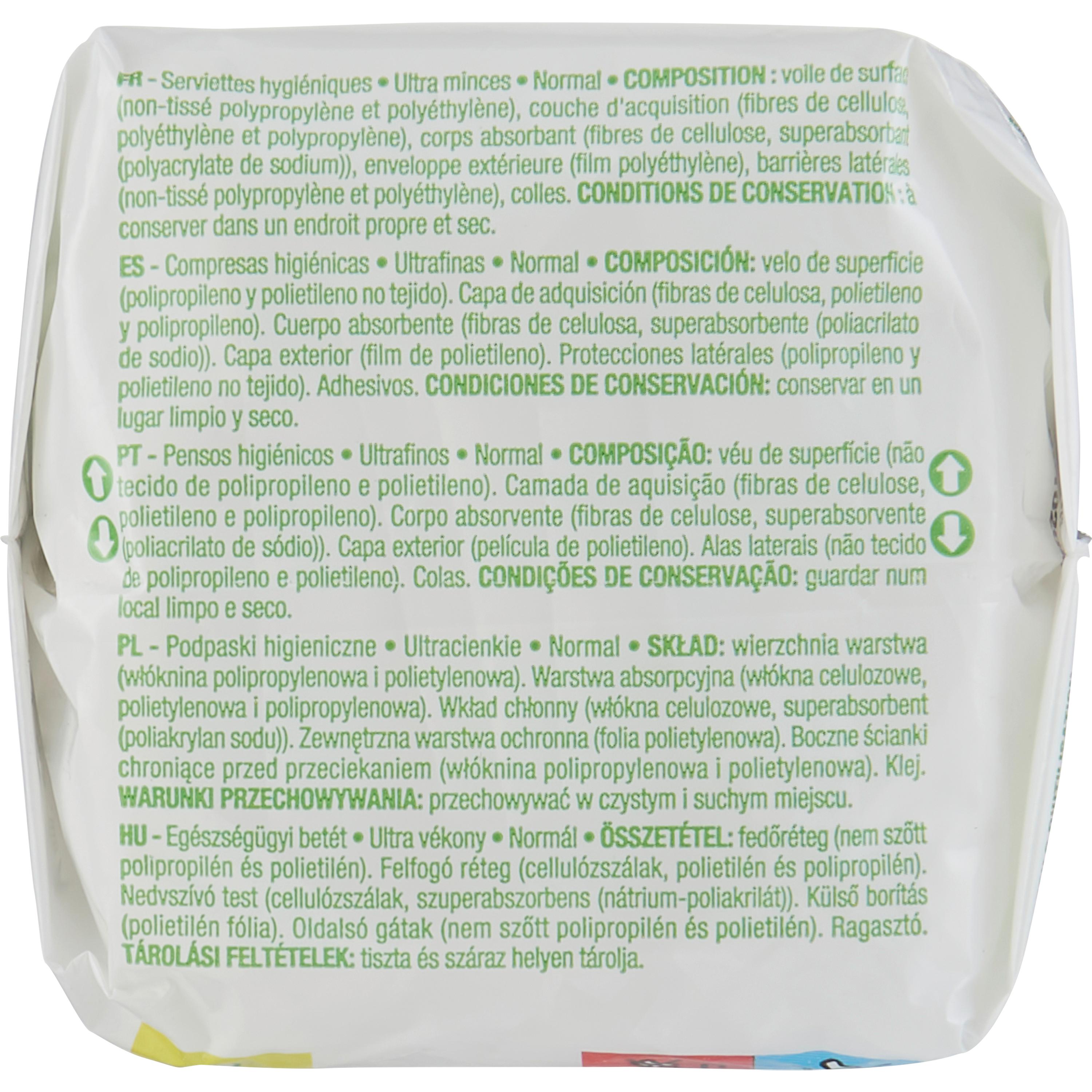 Voir la diapositive 2 : POUCE Serviettes hygiéniques ultra mince 14 serviettes
