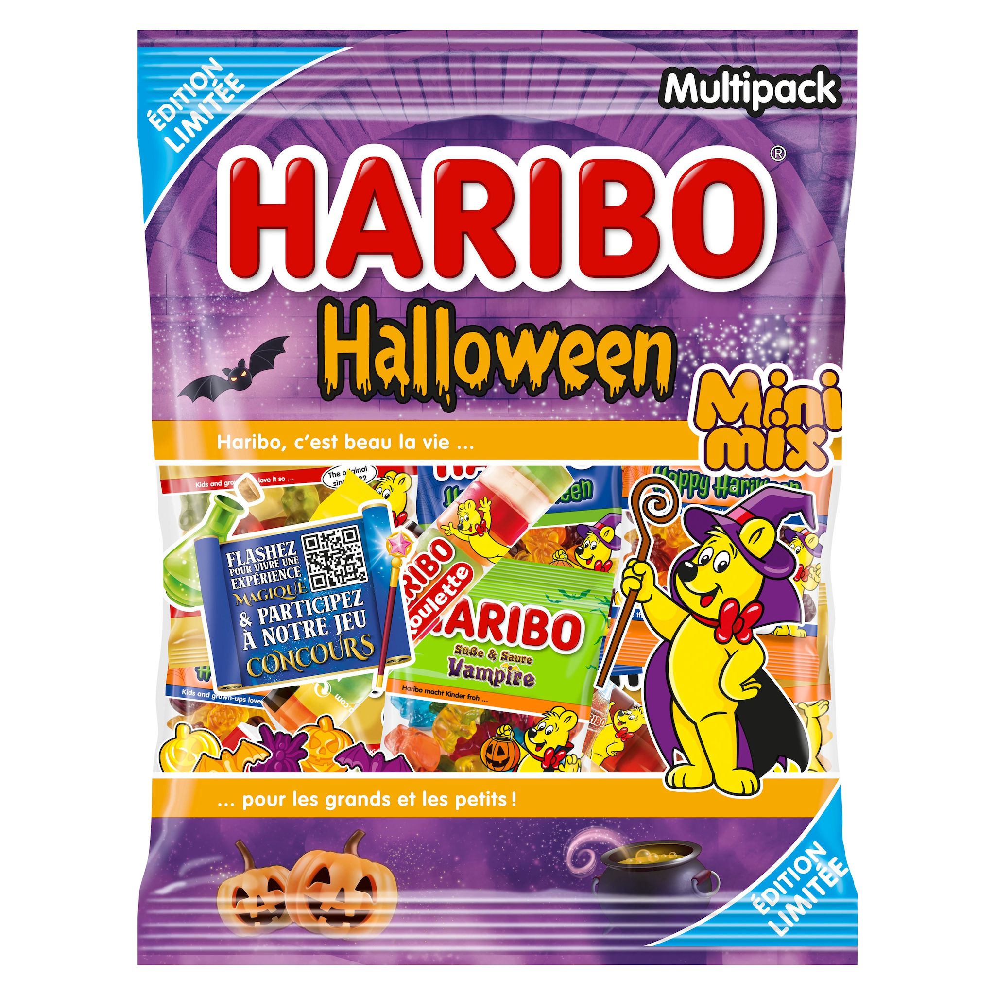 HARIBO Mix de bonbons halloween aux fruits 260g
