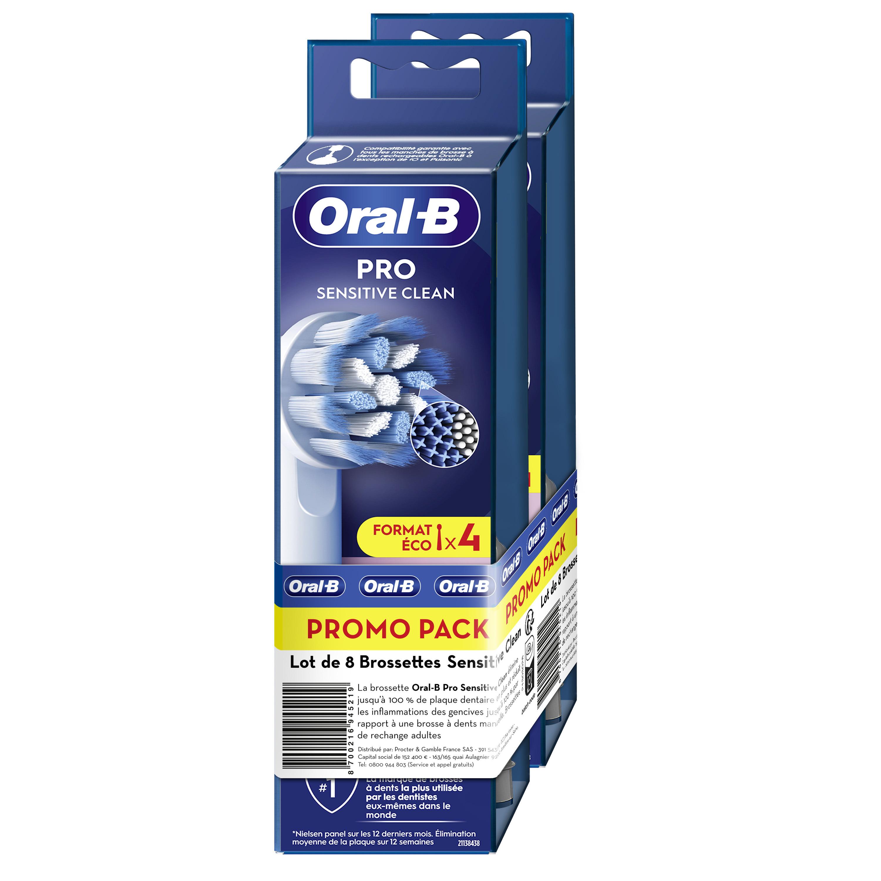 ORAL-B POC recharge brosse à dents électrique sensitive 8 brossette(s)
