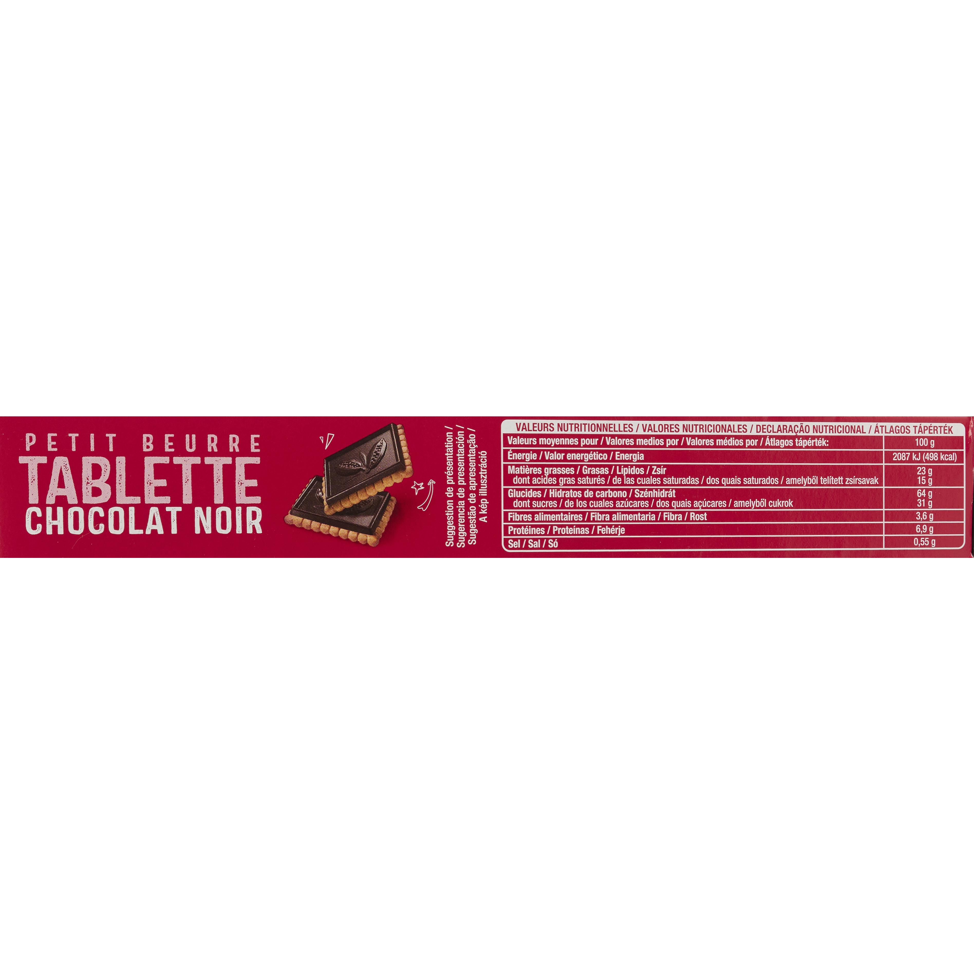 Voir la diapositive 5 : AUCHAN Petit beurre au chocolat noir 150g