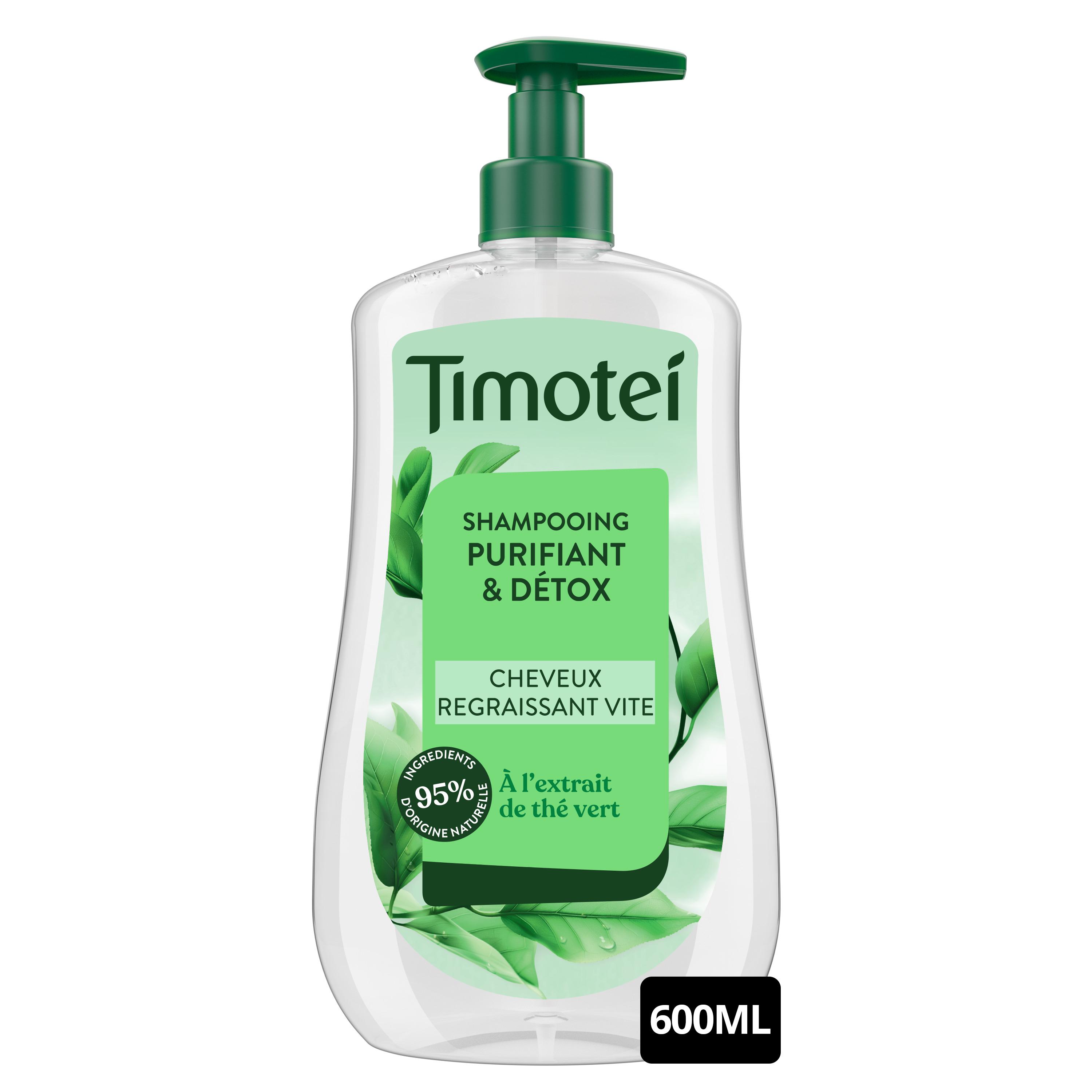 Voir la diapositive 2 : TIMOTEI Shampoing purifiant détox à l'extrait de thé vert 600ml