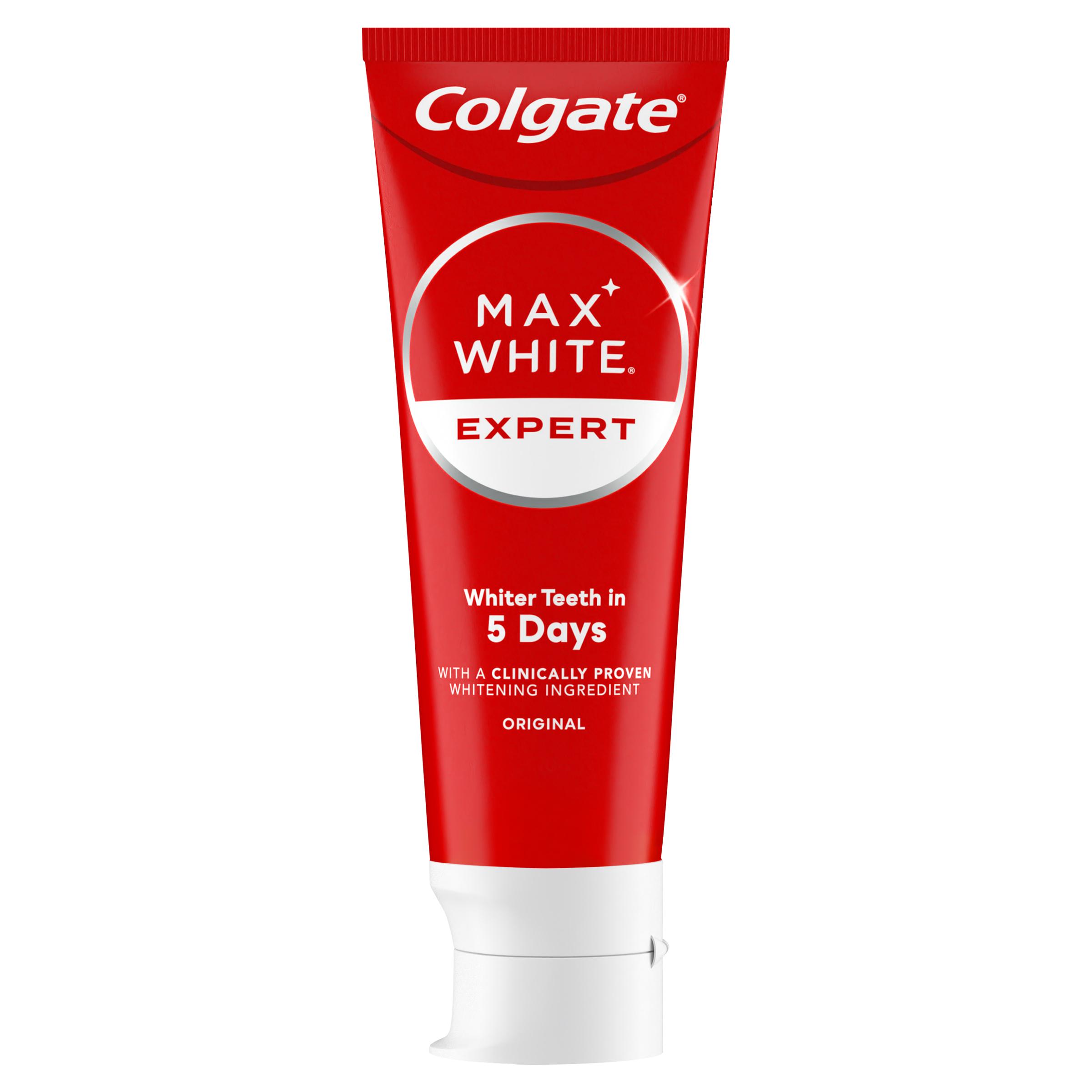 Voir la diapositive 2 : COLGATE Max white dentifrice blancheur expert 75ml