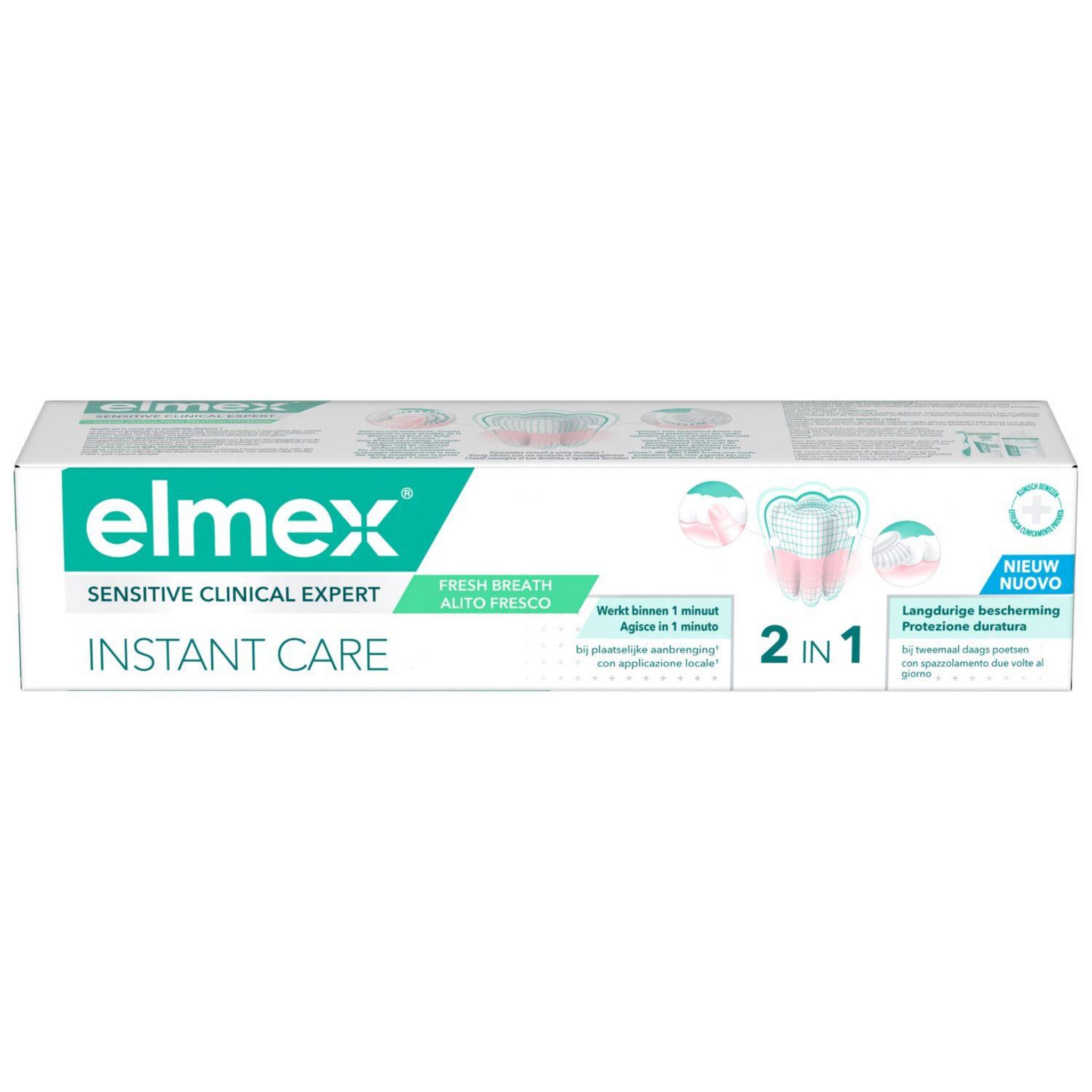 ELMEX Instant care dentifrice sensitive clinical expert 75ml
