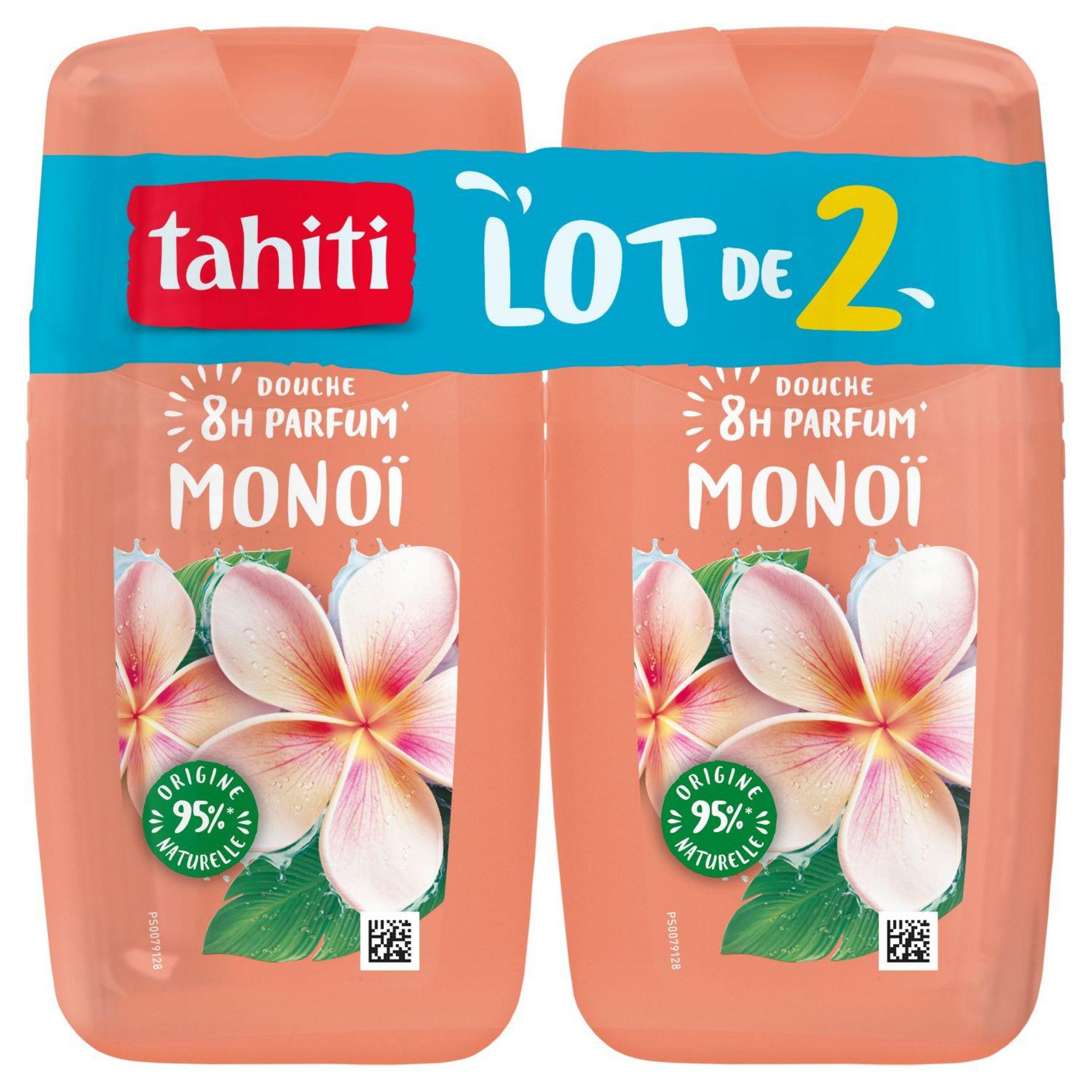 TAHITI Douche parfum monoï et frangipanier 2x250ml