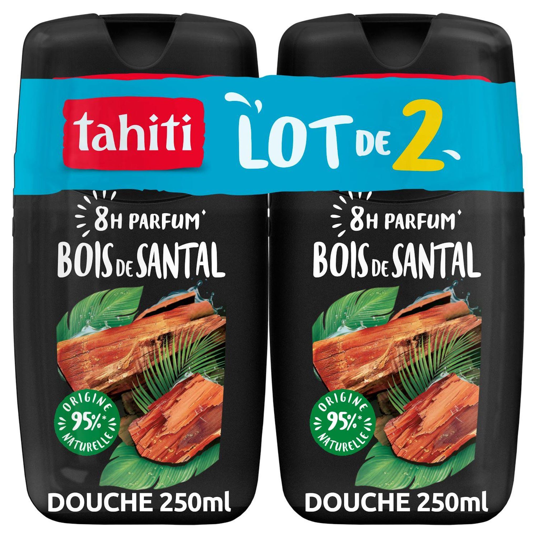 Voir la diapositive 2 : TAHITI Douche parfum bois de santal 2x250ml