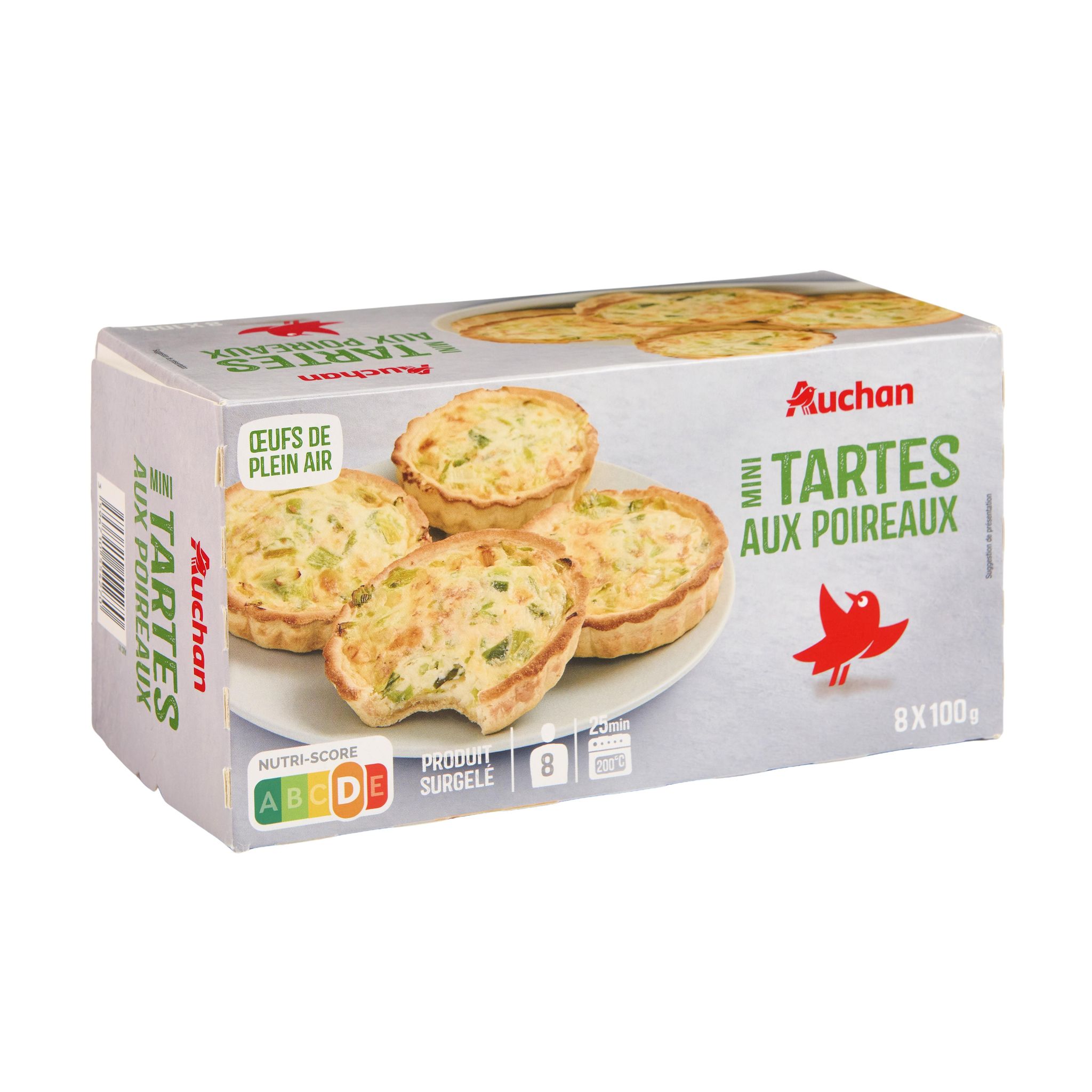 Voir la diapositive 2 : AUCHAN Tarte aux poireaux 800g