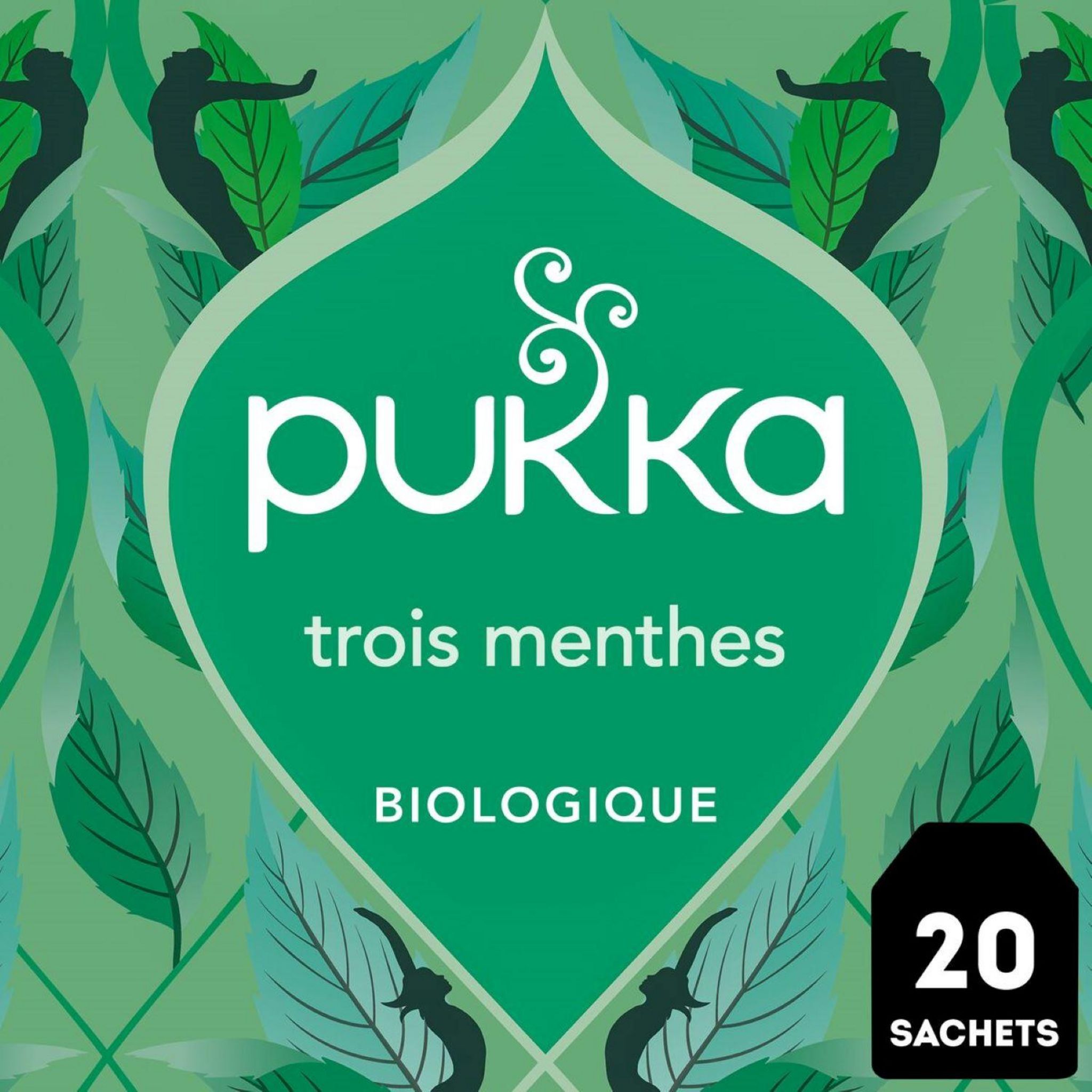 Voir la diapositive 2 : PUKKA Infusion trois menthes bio 20 sachets 32g
