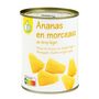 Voir la diapositive 3 : POUCE Ananas en morceaux au sirop léger 340g