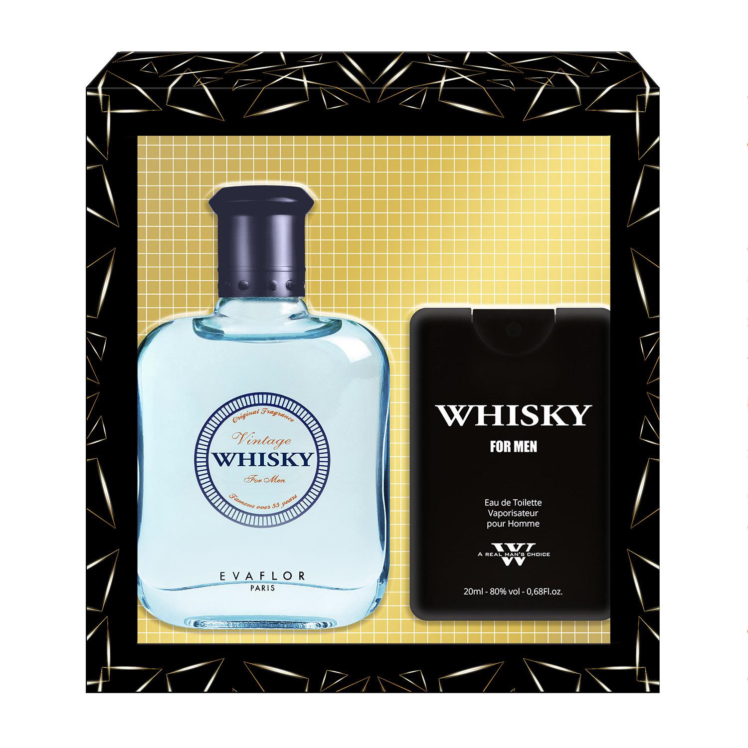WHISKY Coffret vintage for men 1 eau de toilette 100ml+1 parfum de voyage 20ml 1 coffret de 2 pièces