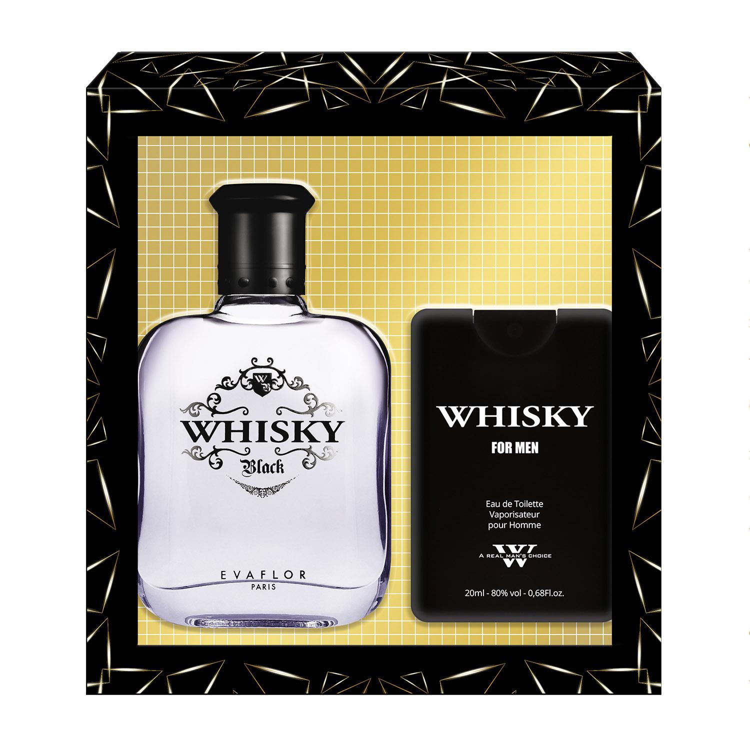 WHISKY Coffret black 1 eau de toilette 100ml+1 parfum de voyage 20ml 1 coffret de 2 pièces