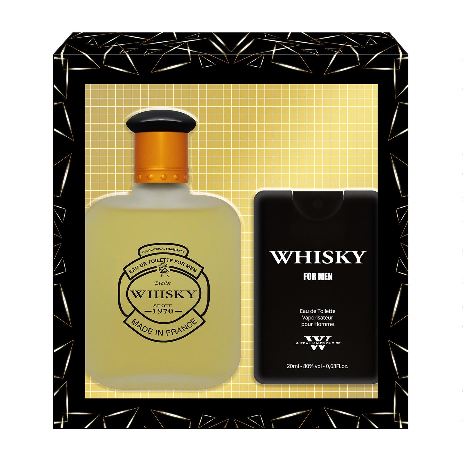 WHISKY Coffret for men 1 eau de toilette 100ml+1 parfum de voyage 20ml 1 coffret de 2 pièces