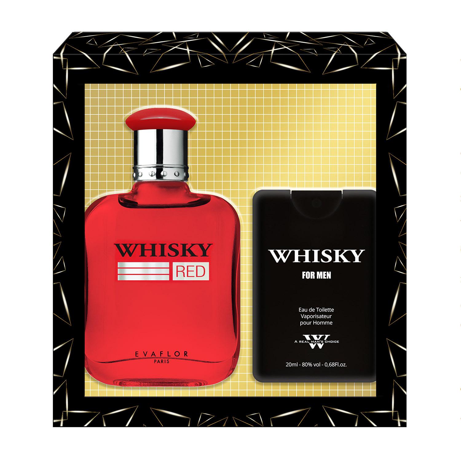 WHISKY Coffret red 1 eau de toilette 100ml+1 parfum de voyage 20ml 1 coffret de 2 pièces