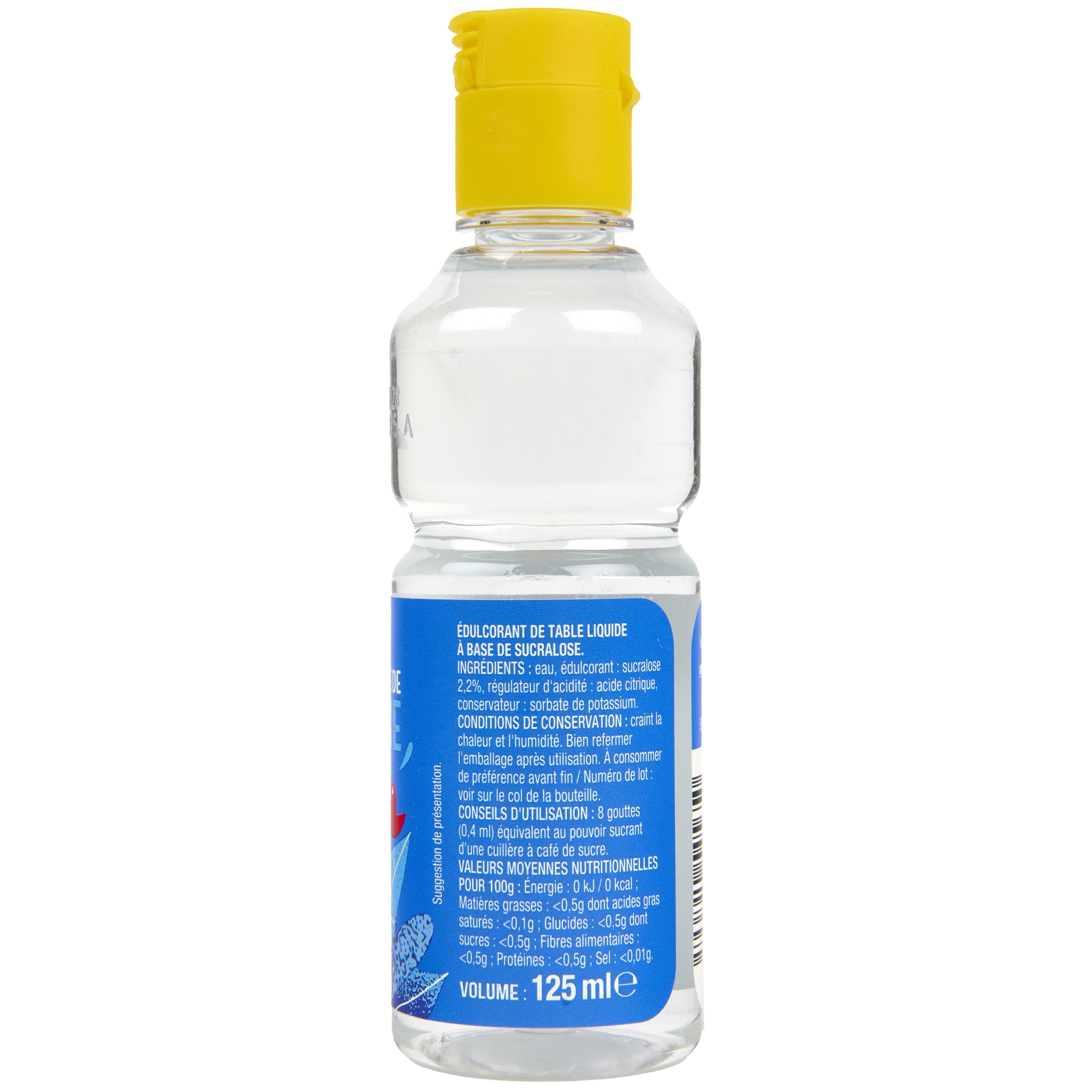 Voir la diapositive 2 : AUCHAN Édulcorant a base de sucralose 125ml