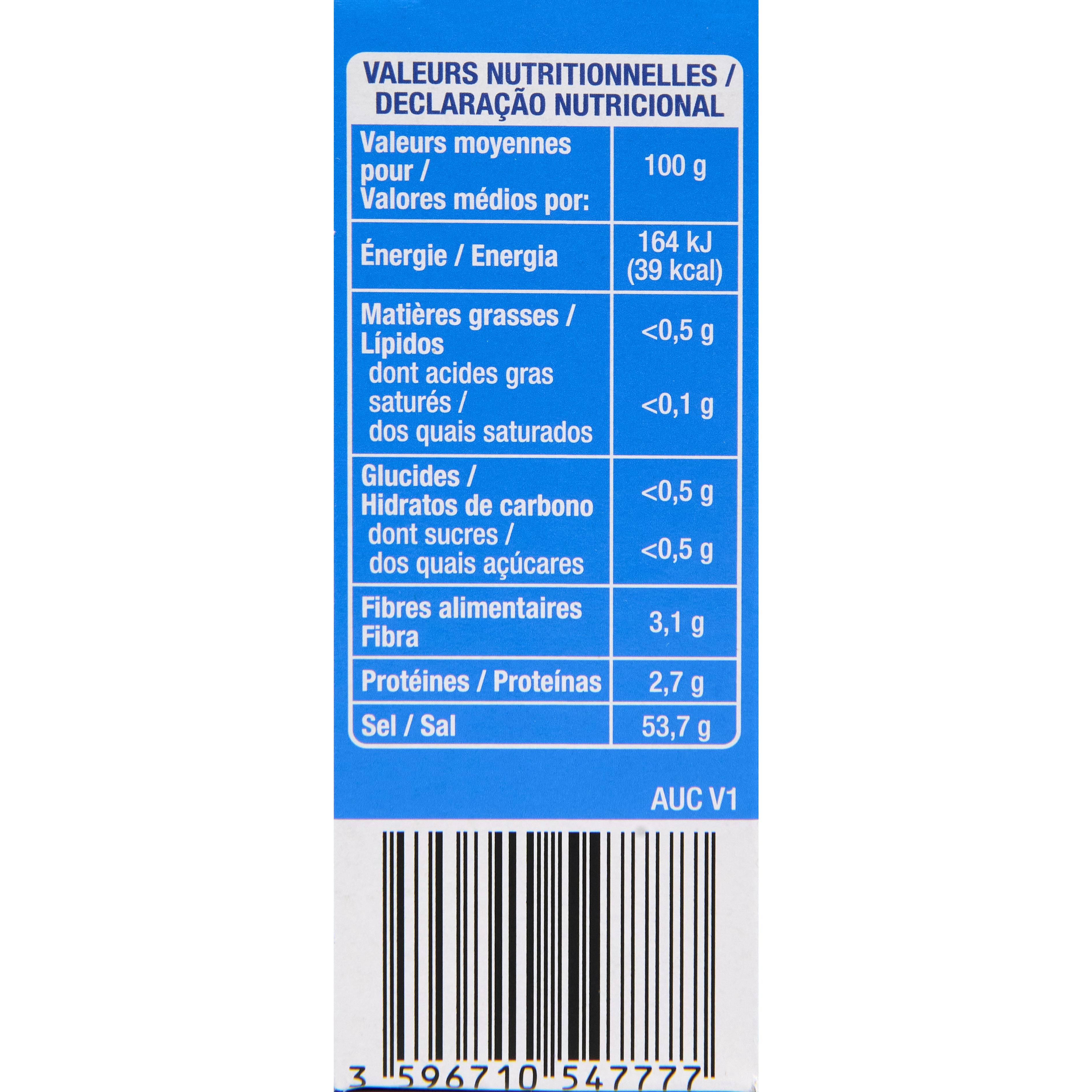 Voir la diapositive 3 : AUCHAN Recharge d'édulcorant à base de sucralose 500 comprimés 32g