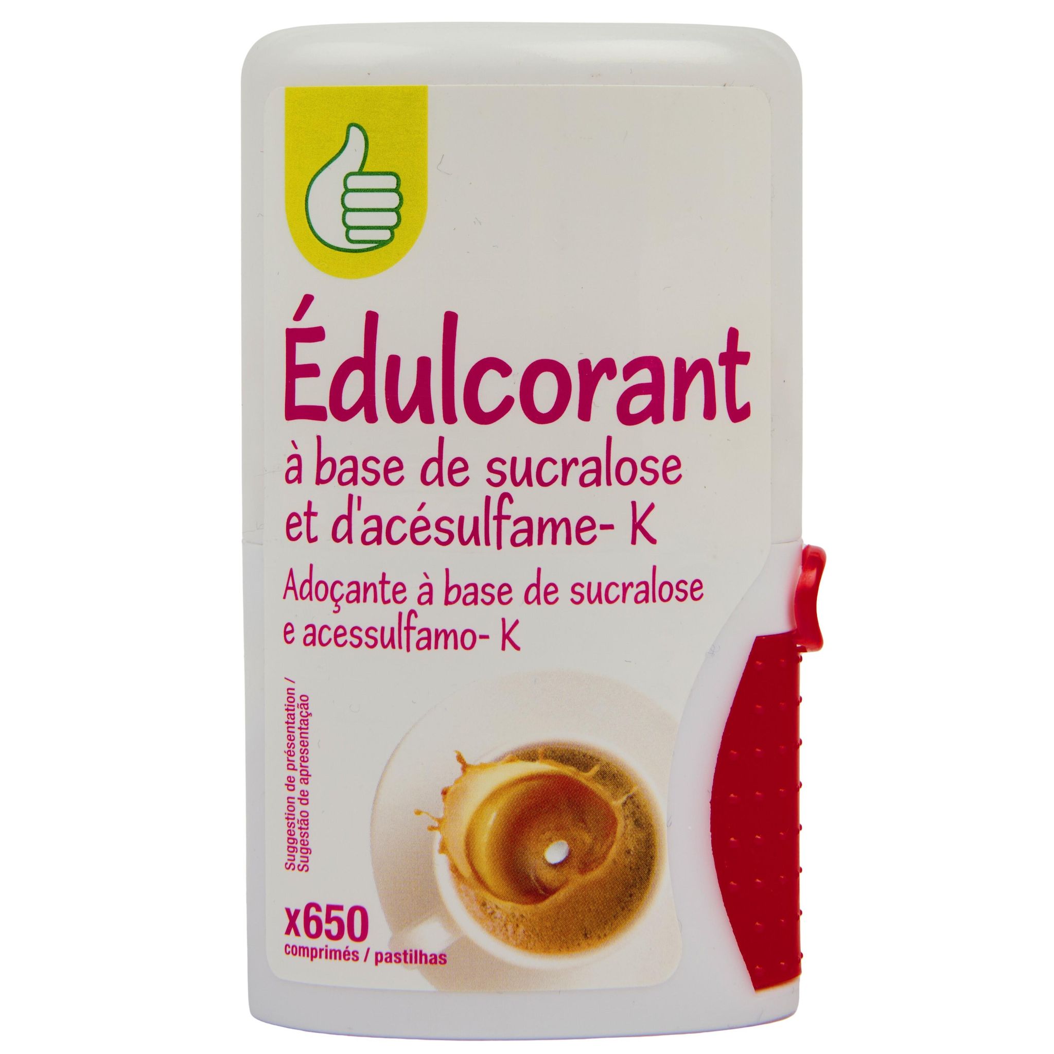 POUCE Édulcorant à base de sucralose et d'acésulfame-k 650 comprimés 42g