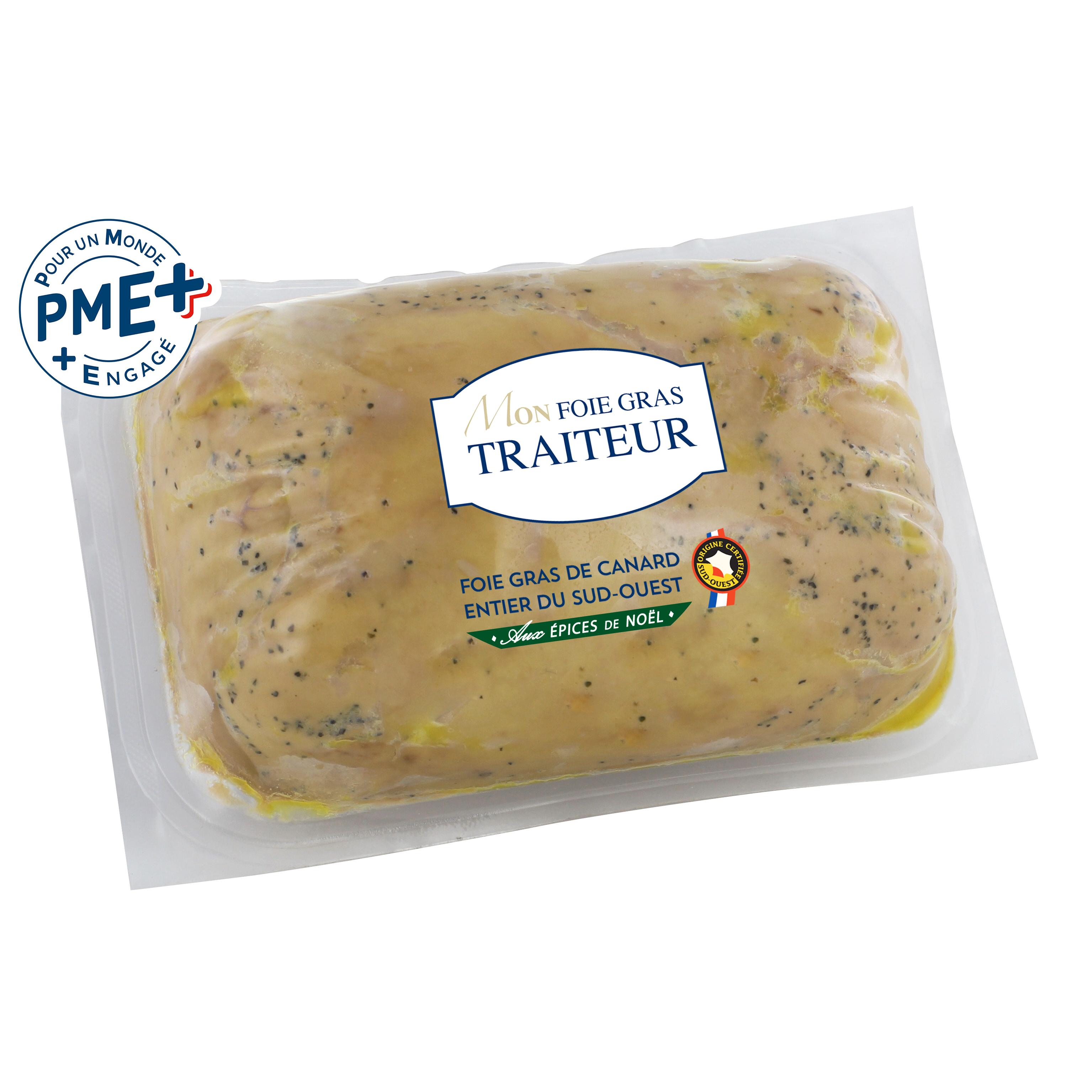 LARNAUDIE Foie gras de canard entier du Sud-Ouest aux épices de Noël IGP 6 parts 240g