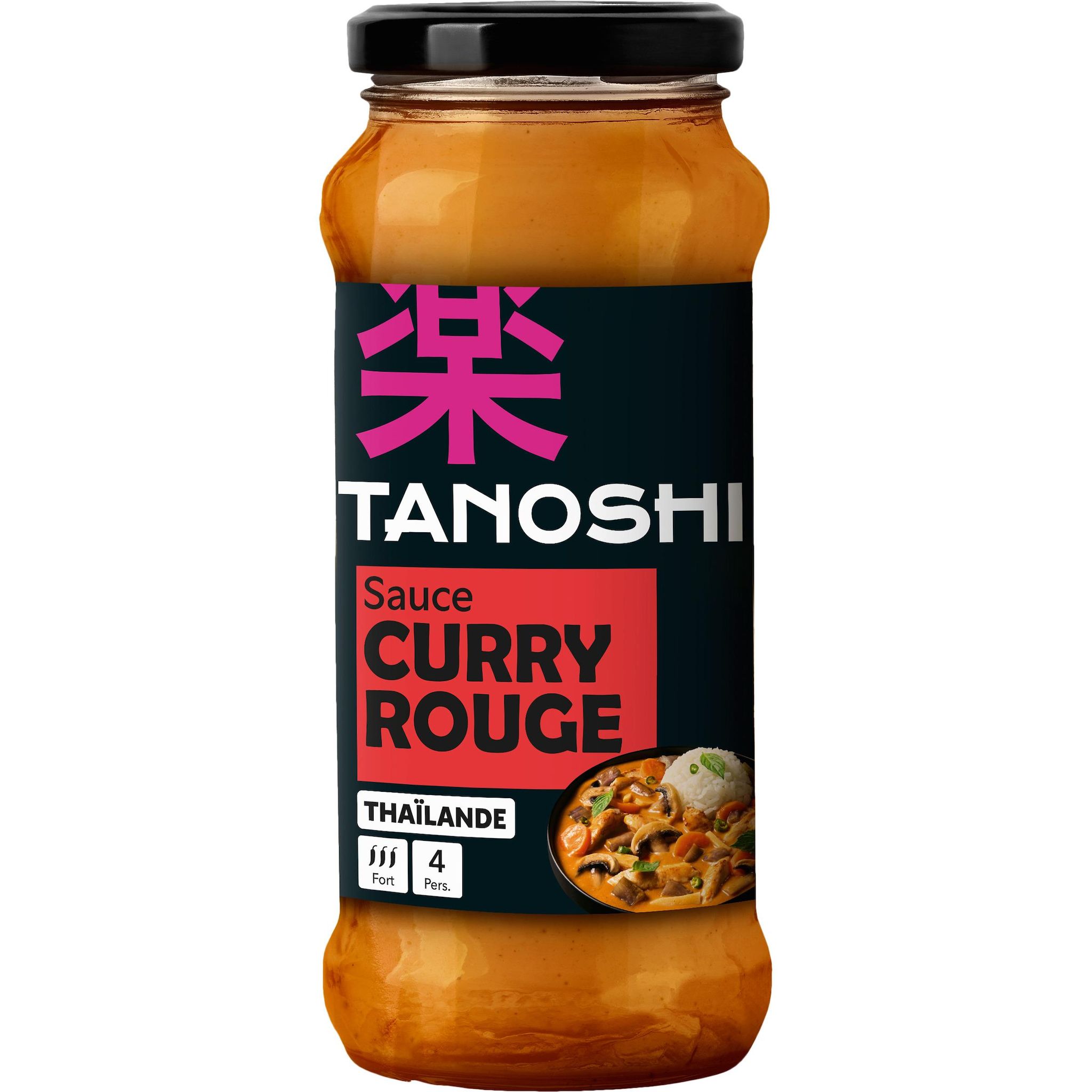 TANOSHI Sauce curry rouge au lait de coco prête à l'emploi 300ml