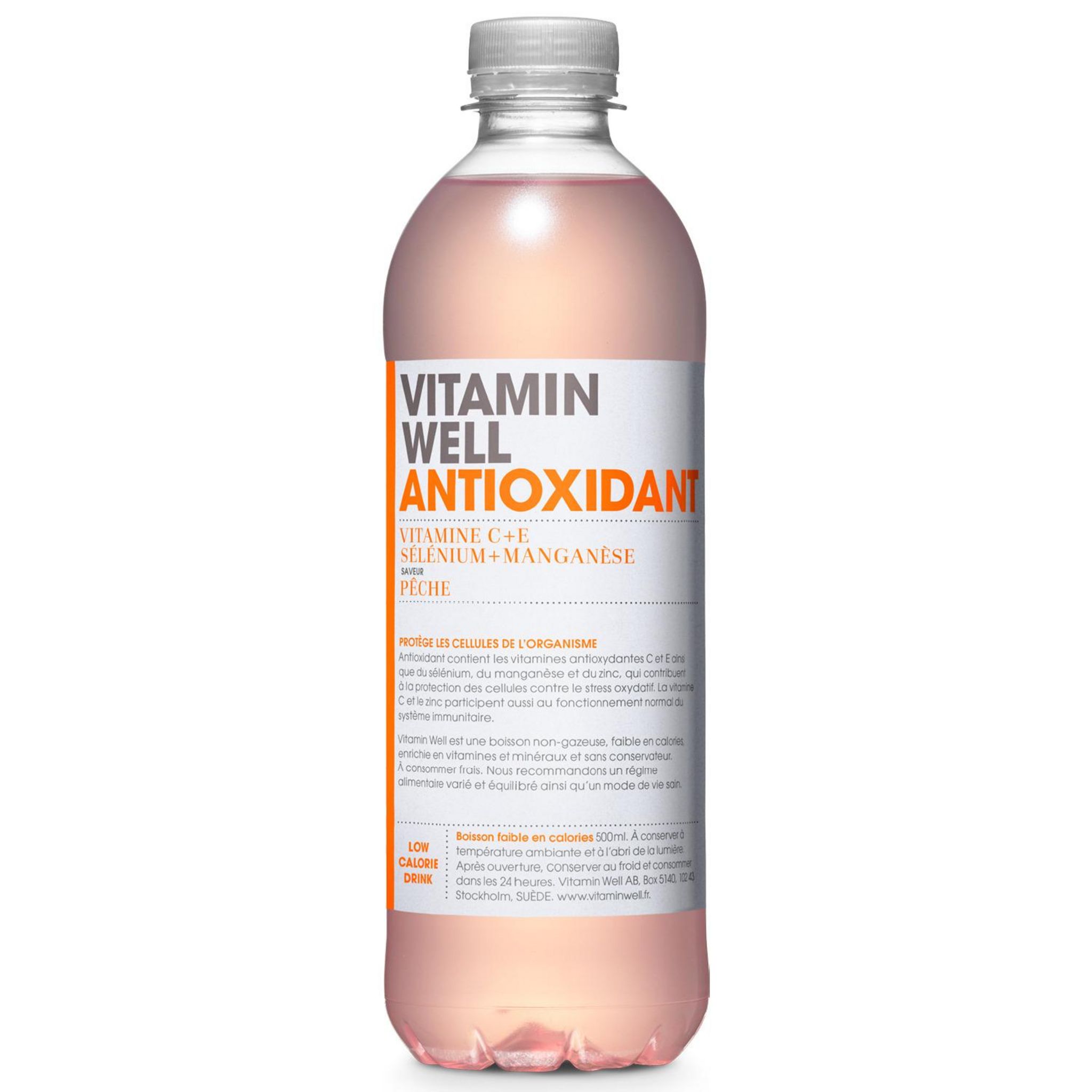 VITAMIN WELL Boisson vitaminée antioxydante saveur pêche 50cl