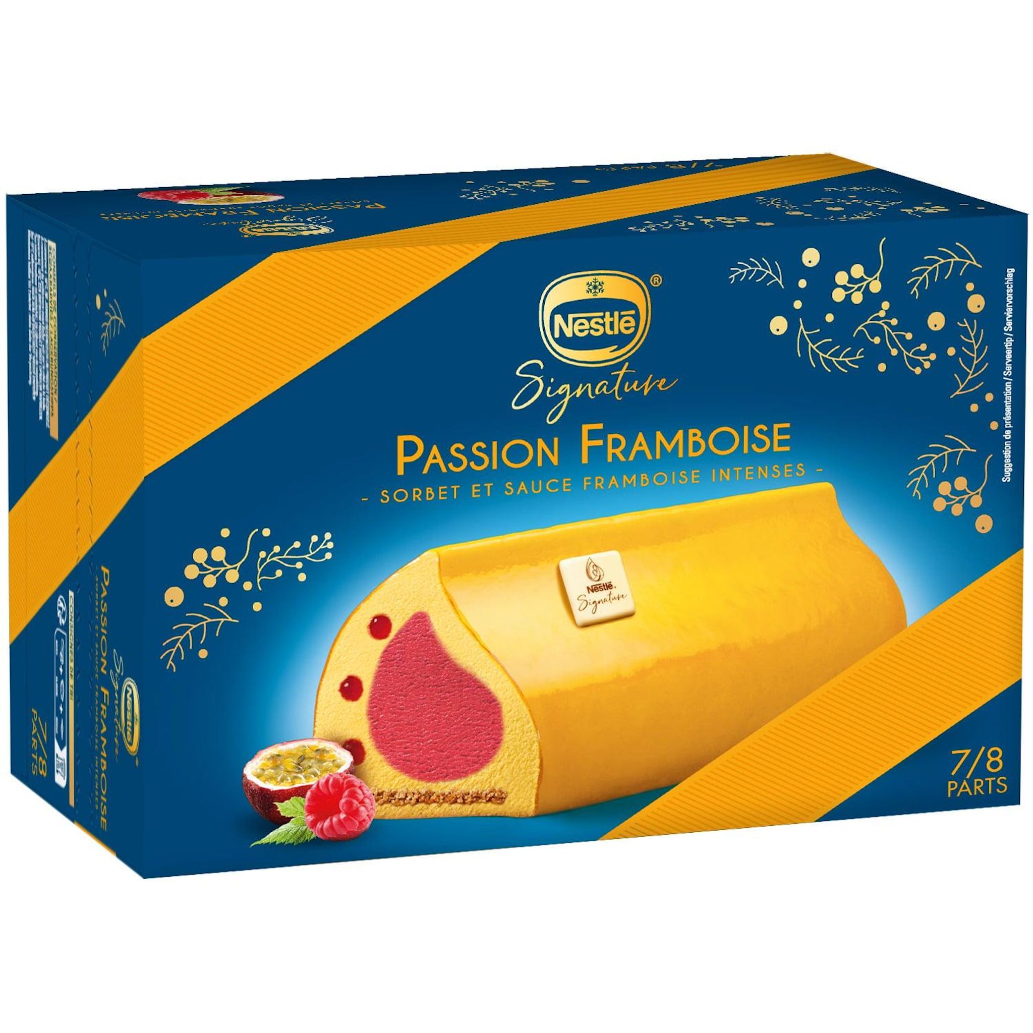 Voir la diapositive 2 : NESTLE Bûche signature passion framboise 491g
