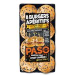 PASO Burgers apéritifs bloc de foie gras de canard 8 pièces 135g